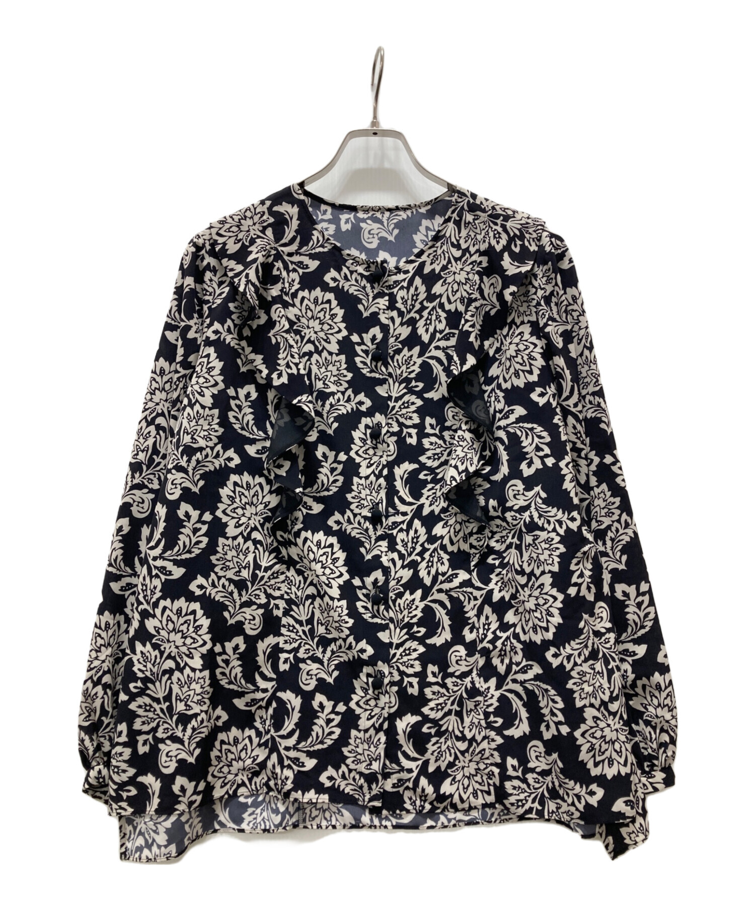 中古・古着通販】LEILIAN (レリアン) ブラウス ブラック サイズ:XL 