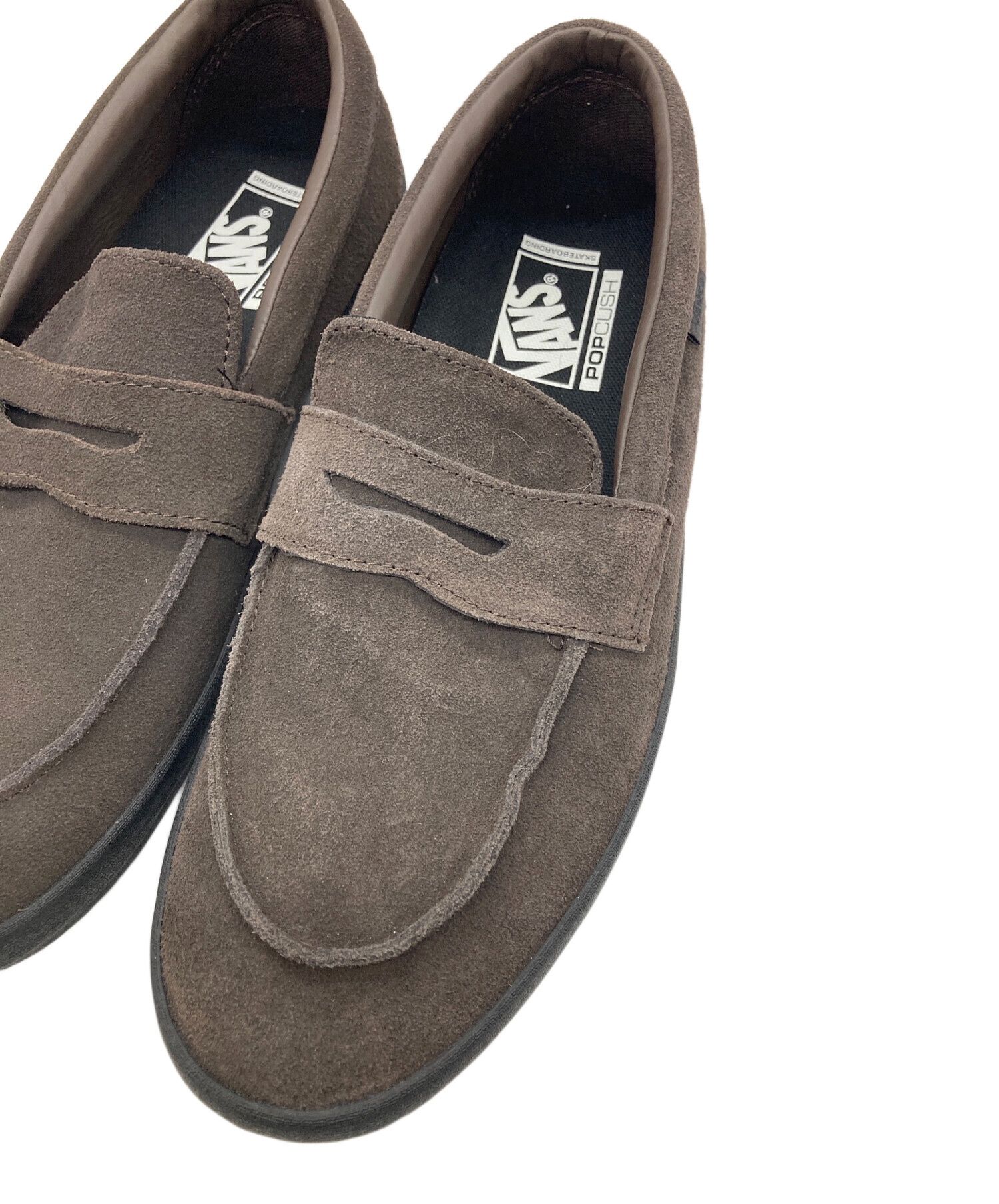新品VANS Skate Loafer 茶ローファーbrown-おもいでばこPD-2000 