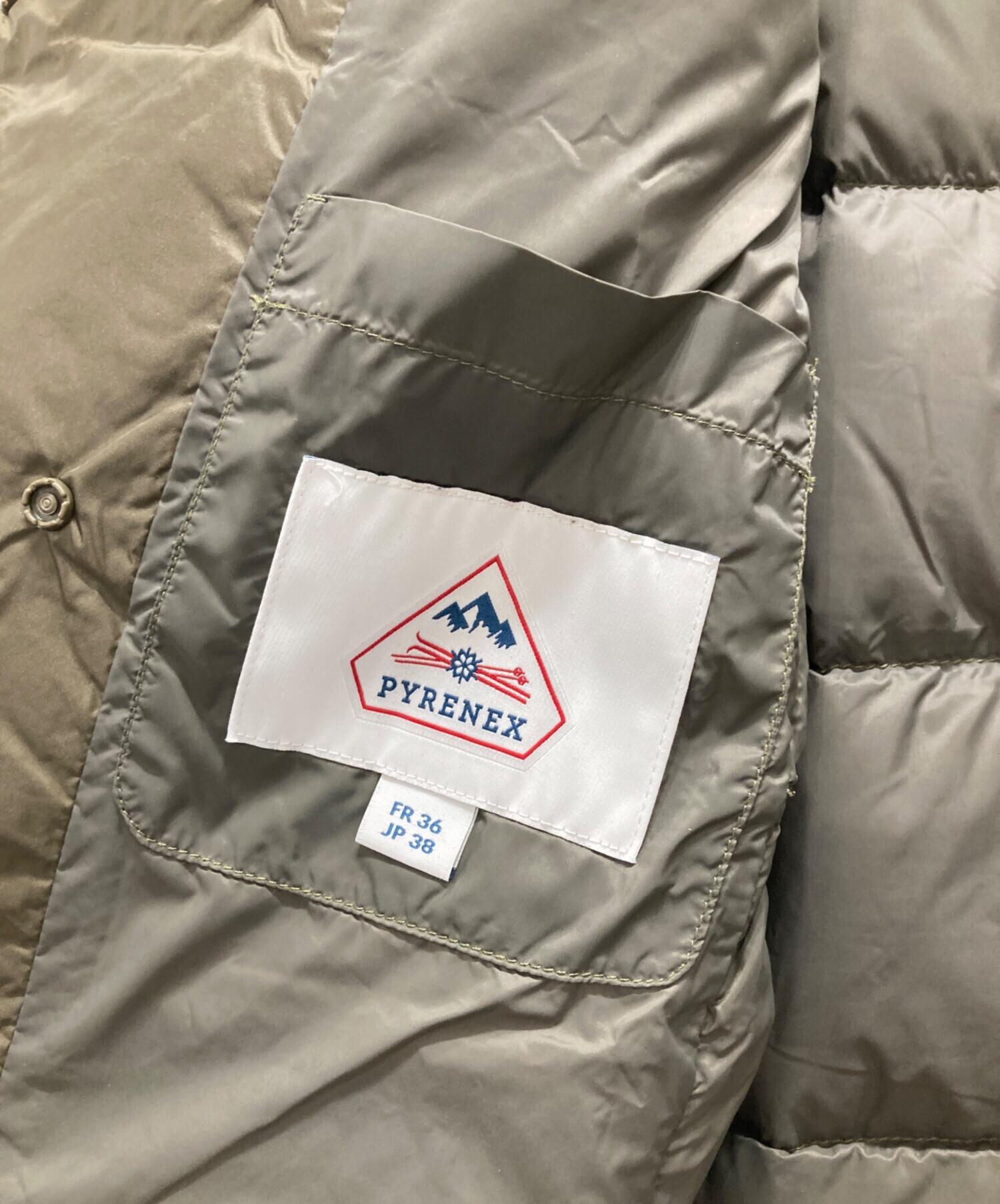 中古・古着通販】Pyrenex (ピレネックス) ダウンジャケット カーキ 