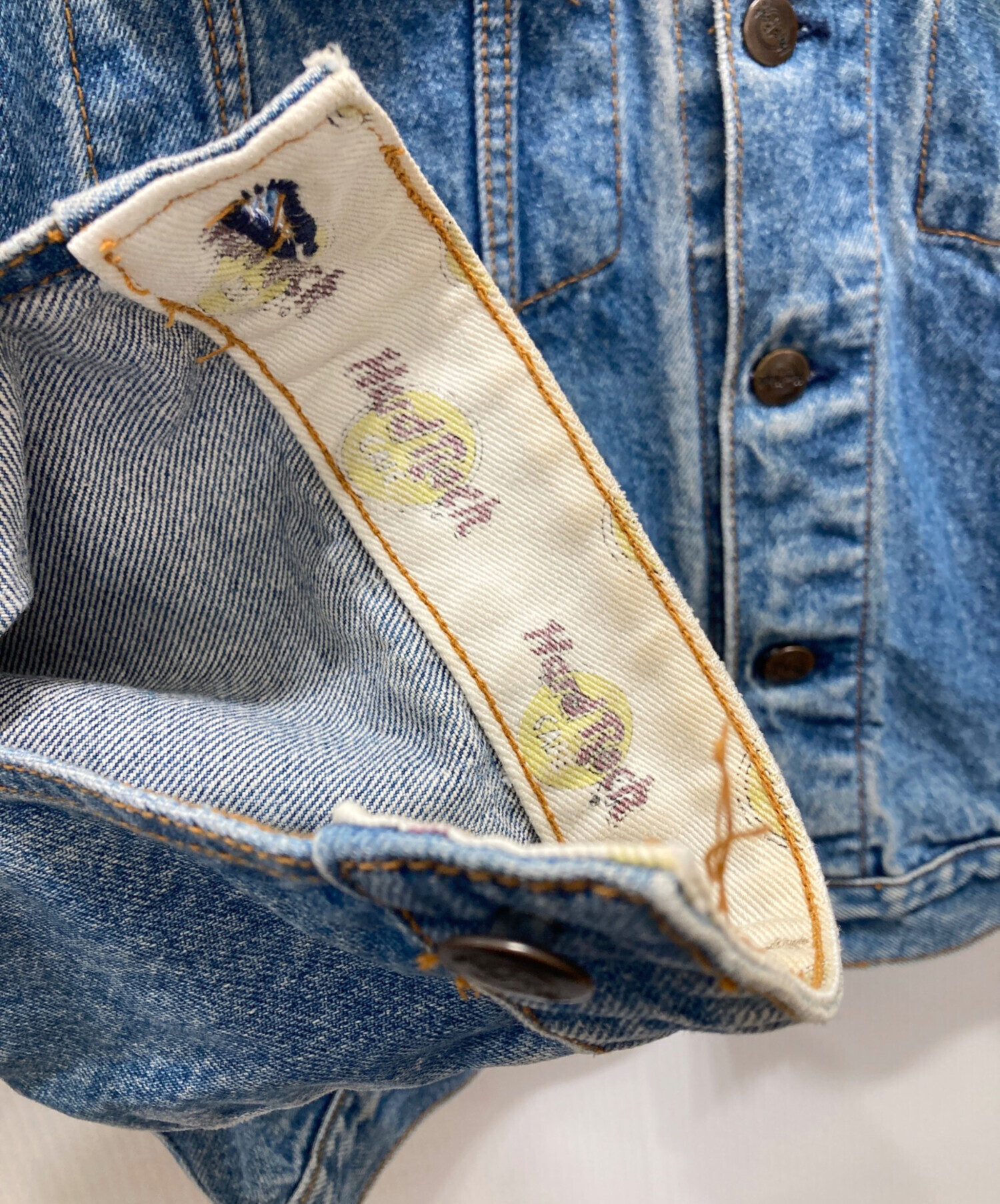 中古・古着通販】Hard Rock cafe (ハードロックカフェ) ロゴ刺繍デニム