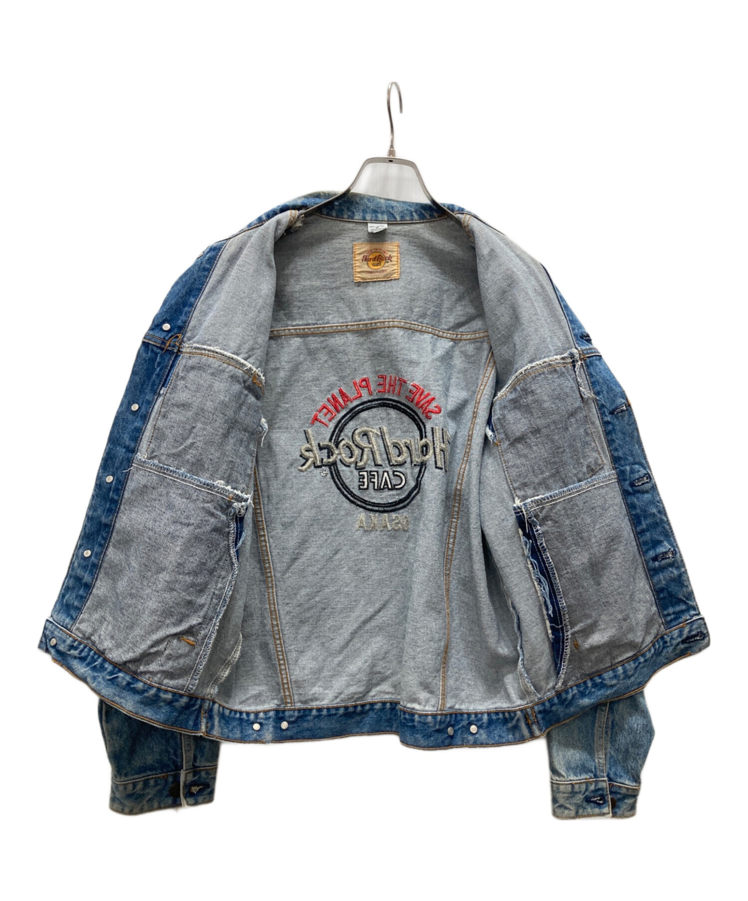 中古・古着通販】Hard Rock cafe (ハードロックカフェ) ロゴ刺繍デニム