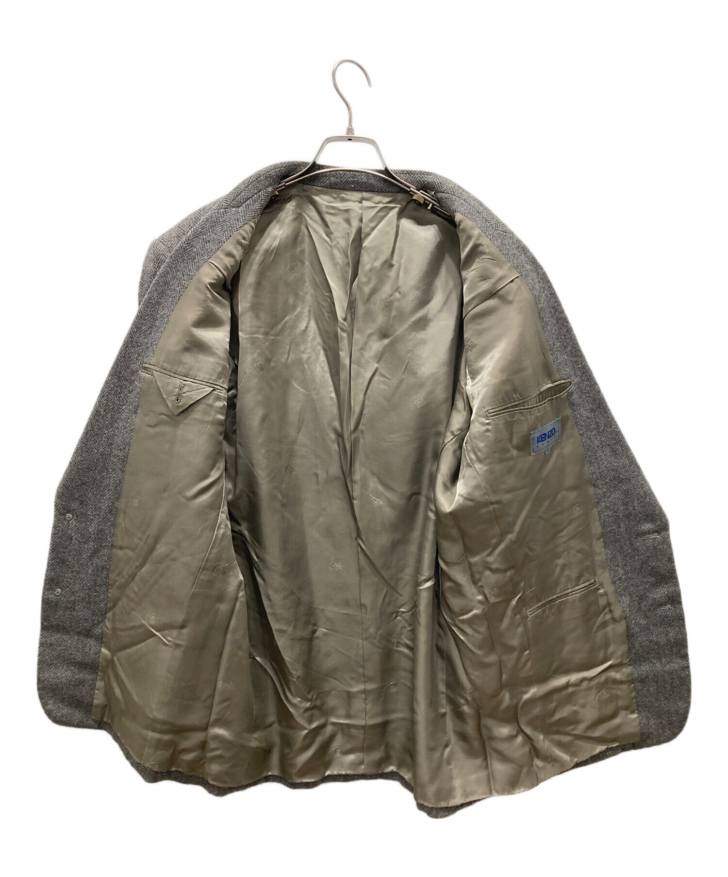 中古・古着通販】KENZO (ケンゾー) ウールジャケット グレー サイズ