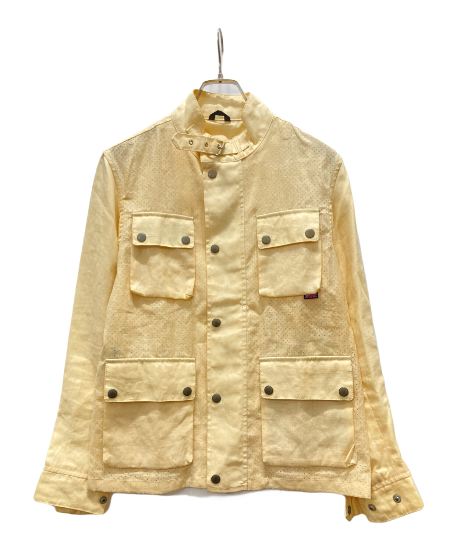 【Belstaff】リネンジャケット 中古・古着通販】BELSTAFF (ベルスタッフ) リネンジャケット イエロー