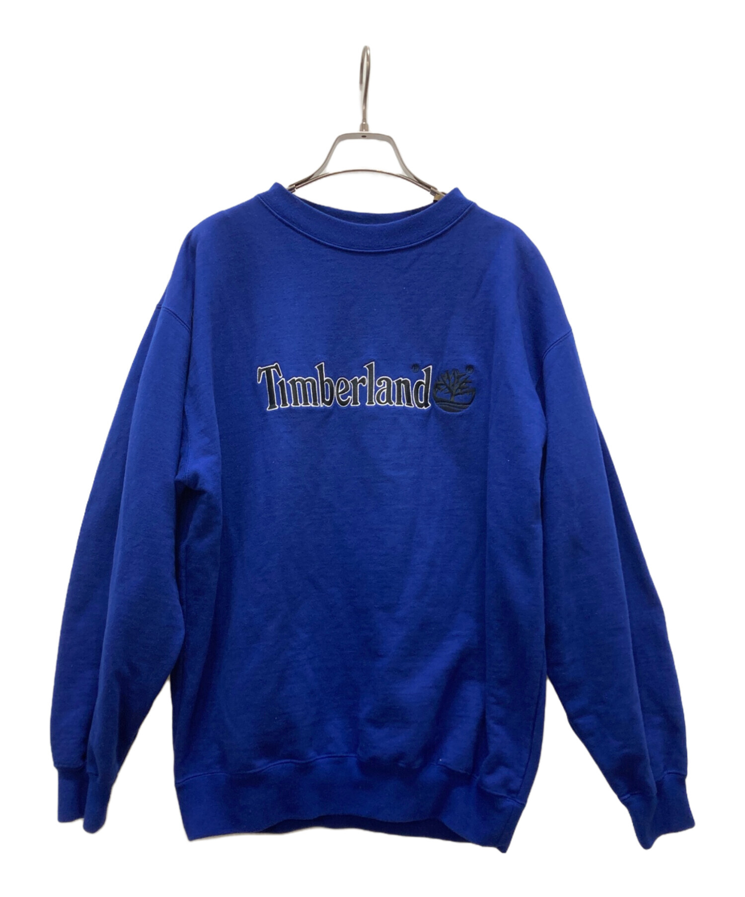 【希少XLサイズ】90sティンバーランド刺繍デカロゴスウェットグリーンUSA製 中古・古着通販】Timberland (ティンバーランド) 90s刺繍ロゴ