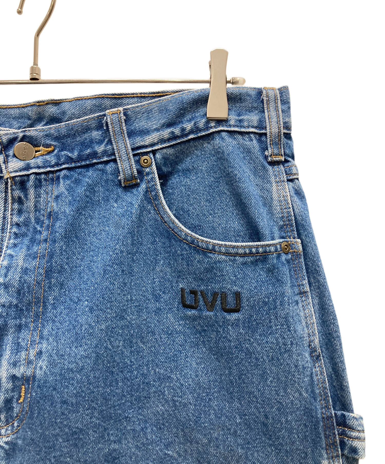 Carhartt カーハート デニム ペインターパンツ ブルー(メンズ W32 L32)中古 古着 X1664 中古・古着通販】CarHartt (カーハート) デニムペインターパンツ