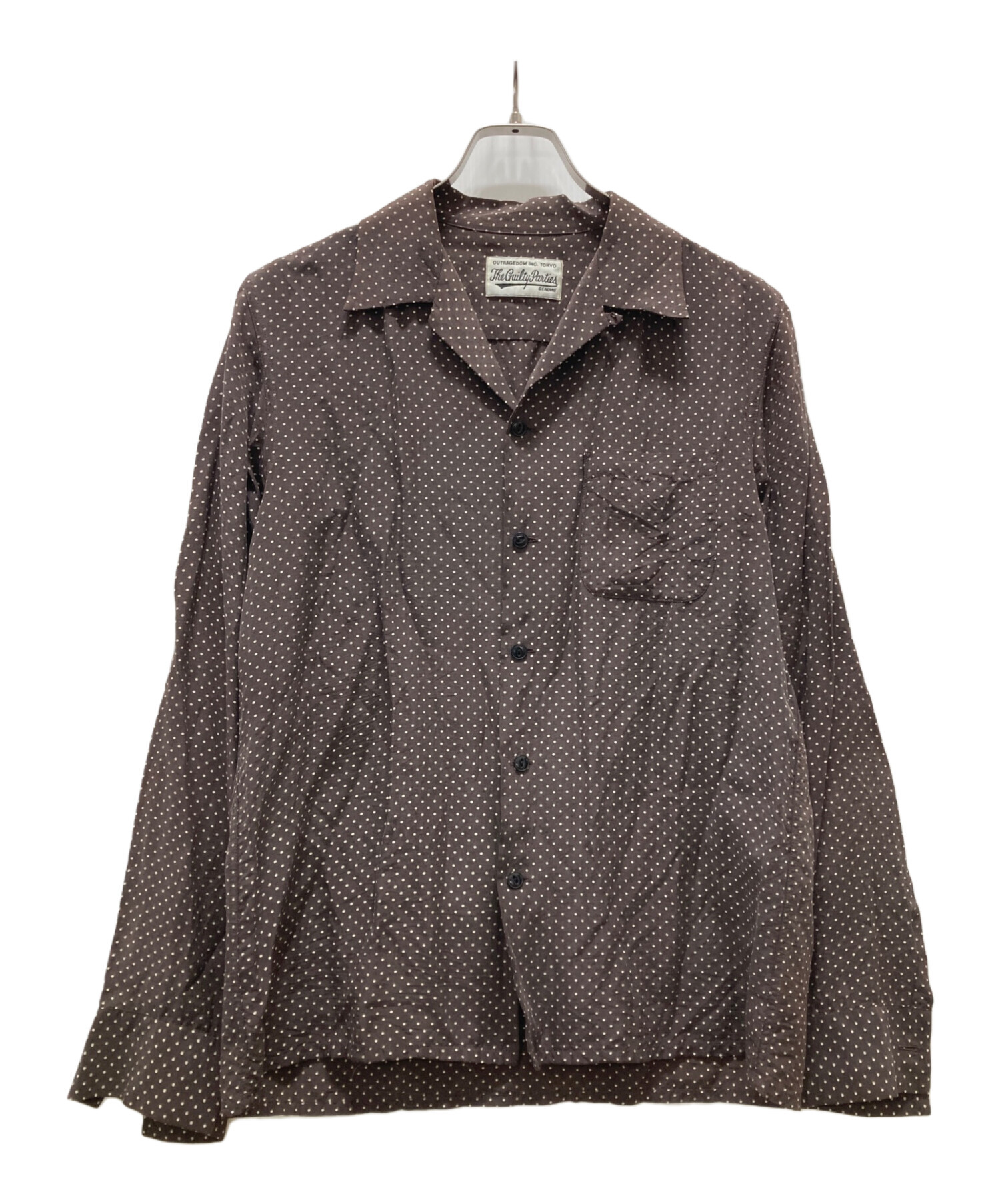 中古・古着通販】WACKO MARIA (ワコマリア) ドット柄オープンカラー 