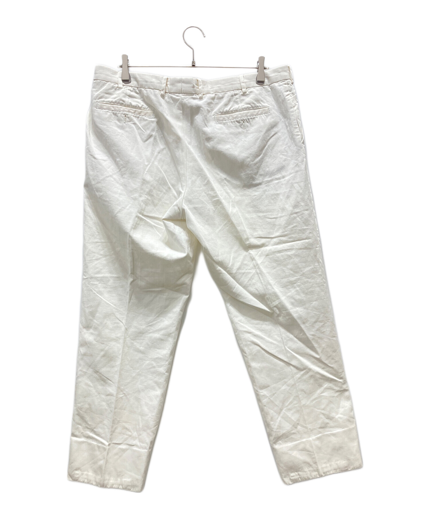 208◆ Loro Piana ロロピアーナ　麻　白　ハーフパンツ 中古・古着通販】LORO PIANA (ロロピアーナ) パンツ ホワイト サイズ