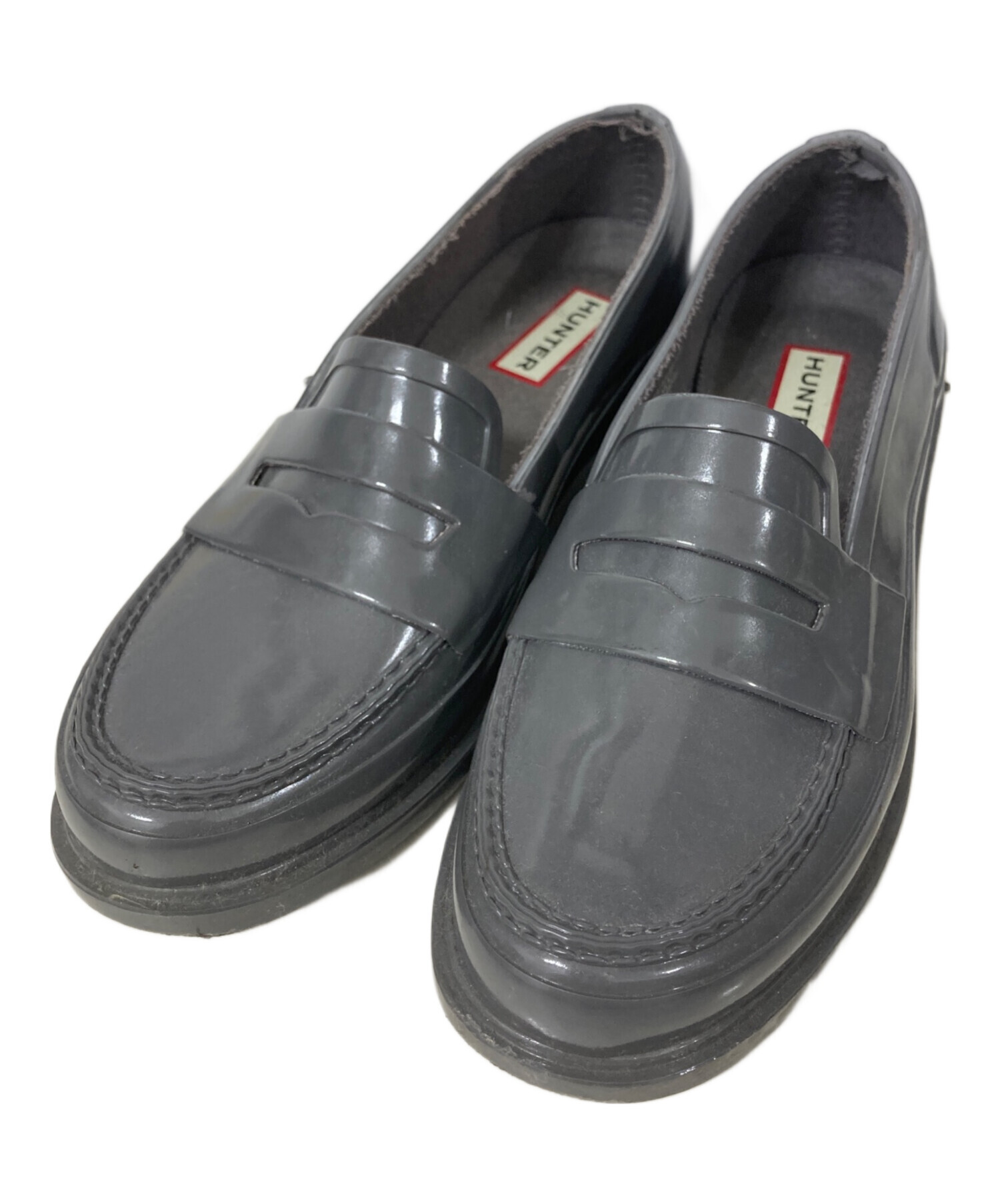 中古・古着通販】HUNTER (ハンター) コインローファー グレー サイズ 