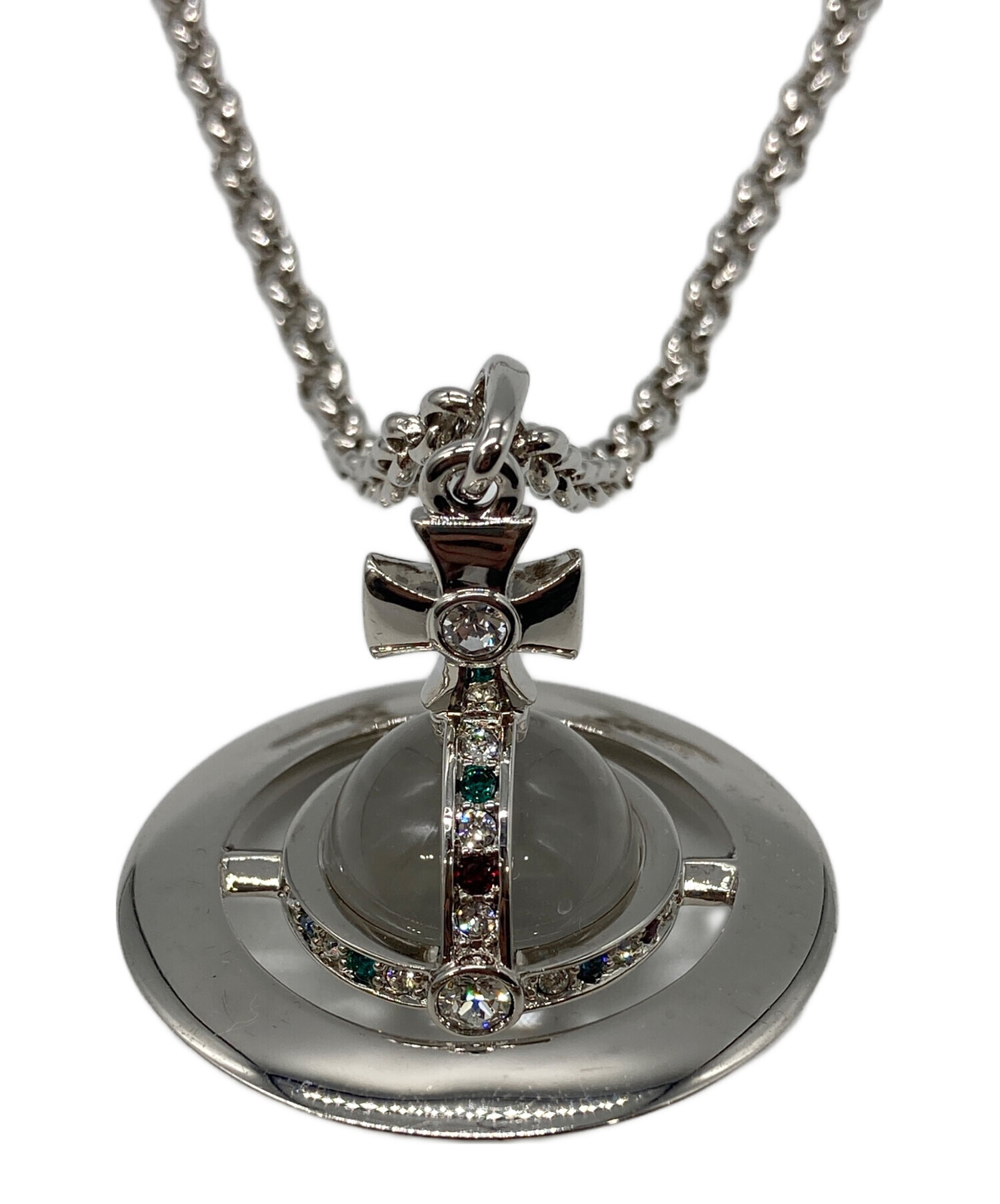 大*福様 正規品/Viviennewestwoodスモールオーブネックレスシルバ 中古・古着通販】Vivienne Westwood (ヴィヴィアンウエストウッド