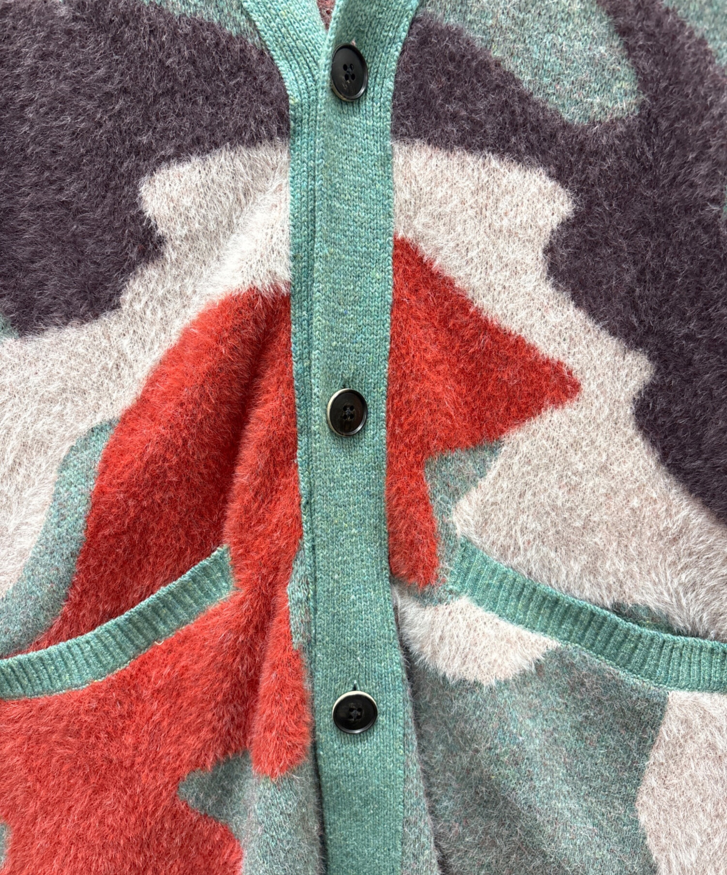 中古・古着通販】saby (サバイ) WATER SURFACE PATTERN KNIT CARDIGAN
