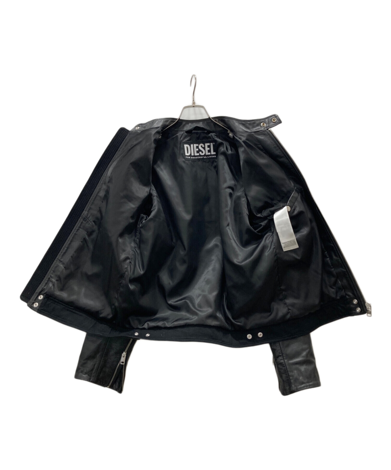 DIESEL レザージャケット 新品未使用タグ付 サイズ48 中古・古着通販】DIESEL (ディーゼル) L-BOY-R-NEWレザージャケット