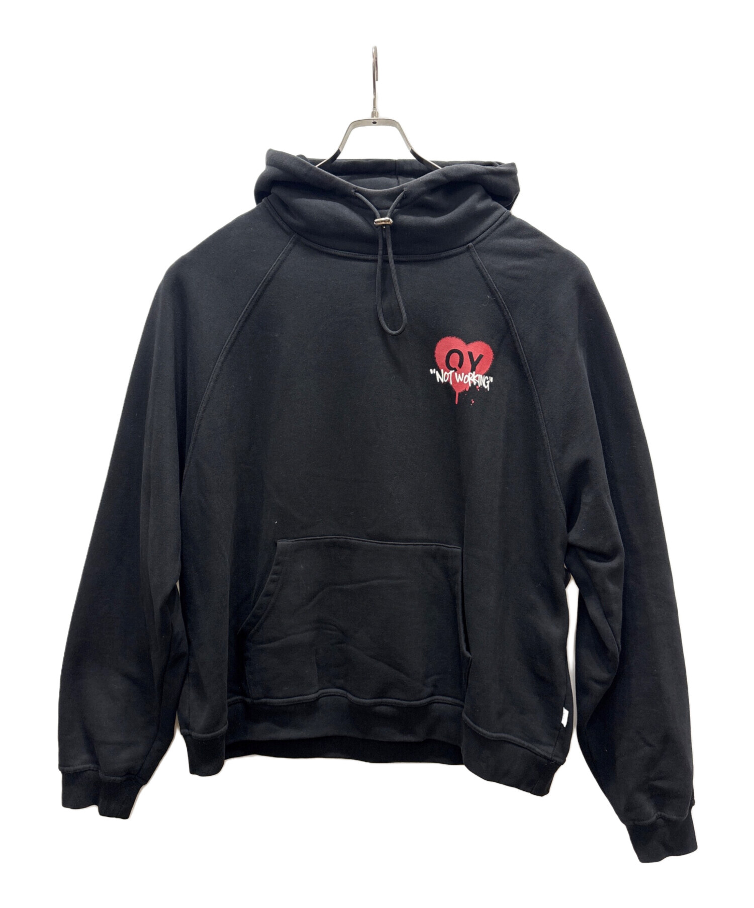 中古・古着通販】OY (オーワイ) プルオーバーパーカー ブラック サイズ 