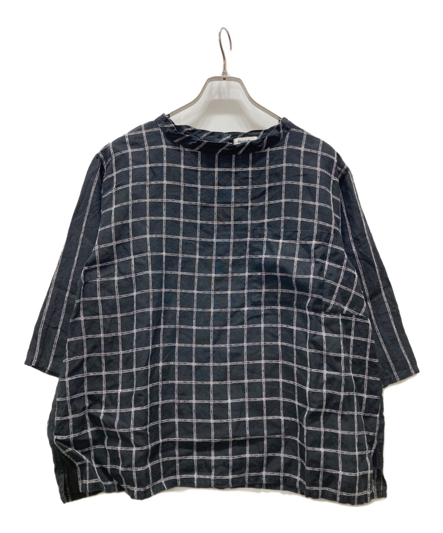 plantation プランテーション ブラウス M 青 【古着】【中古】【送料無料】 Plantation - plantation プランテーション ブラウス M 青 【古着