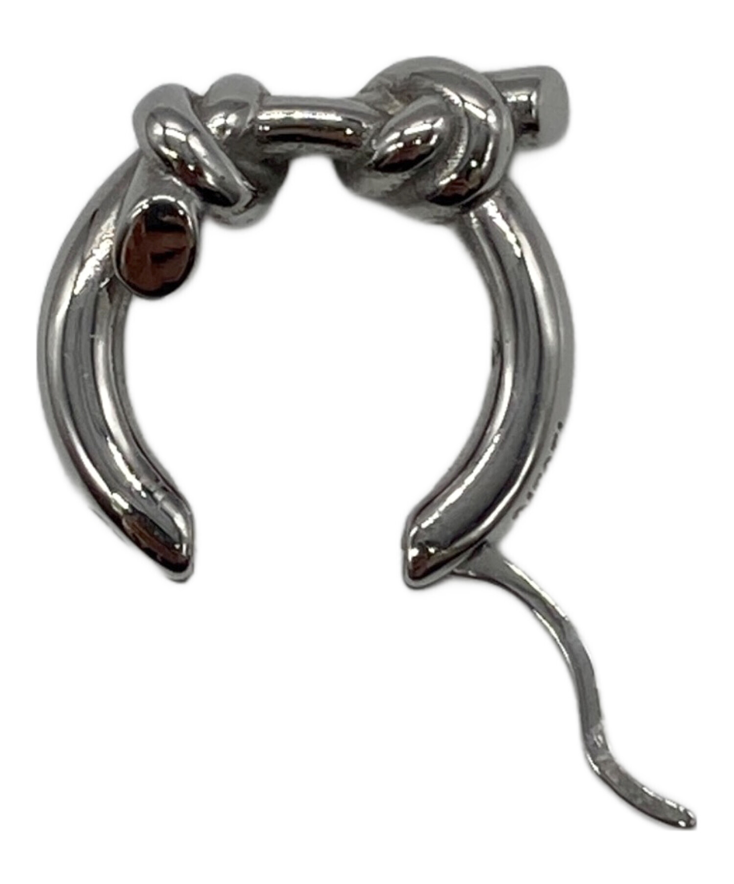 中古・古着通販】DIESEL (ディーゼル) 有刺鉄線フープピアス シルバー