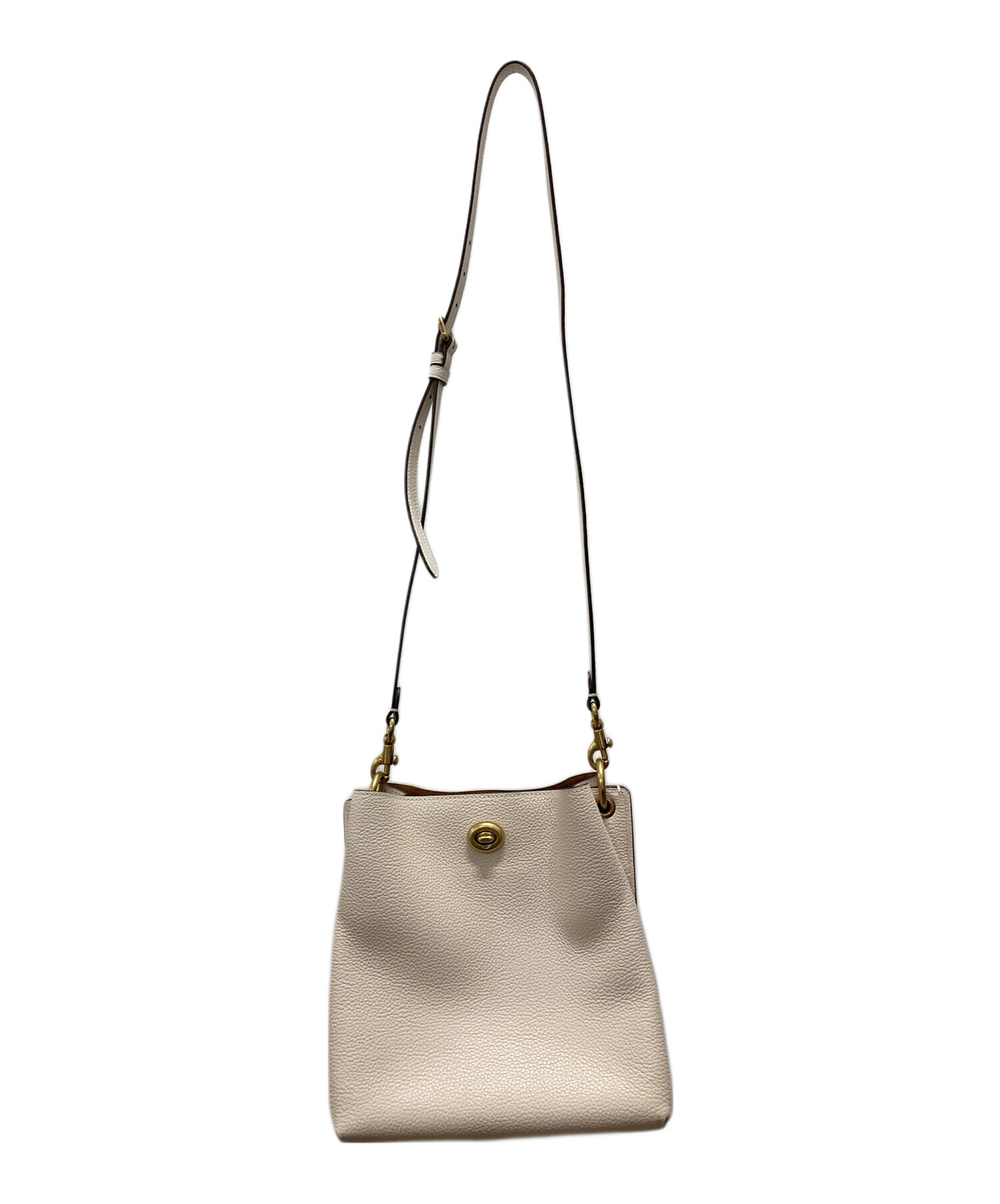 中古・古着通販】COACH (コーチ) チャーリーバケットバッグ ホワイト