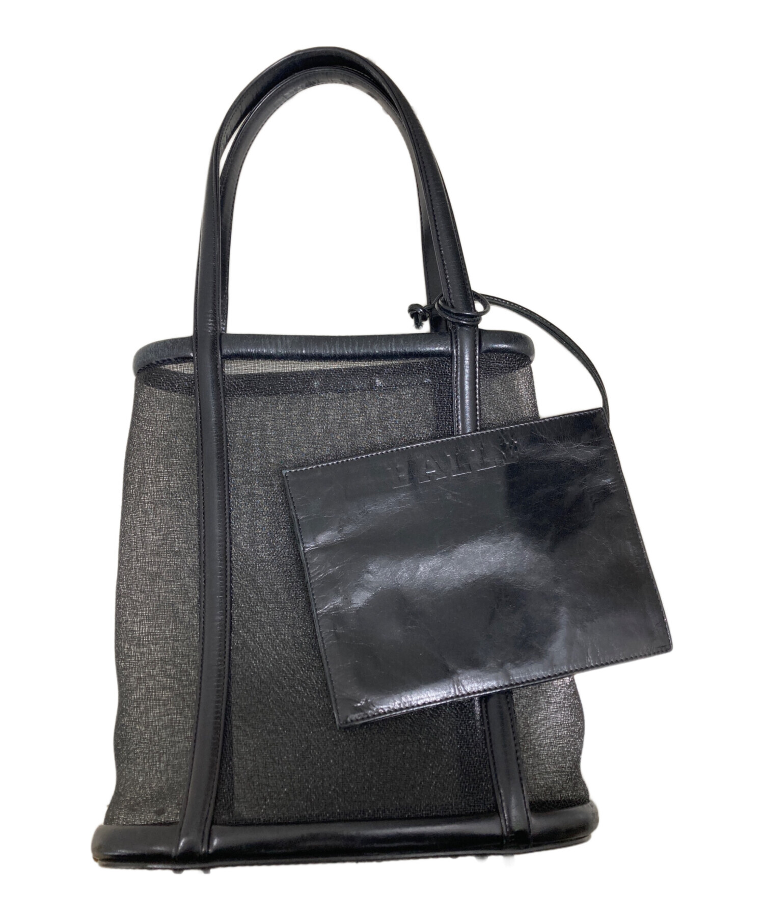 中古・古着通販】BALLY (バリー) メッシュトートバッグ ブラック