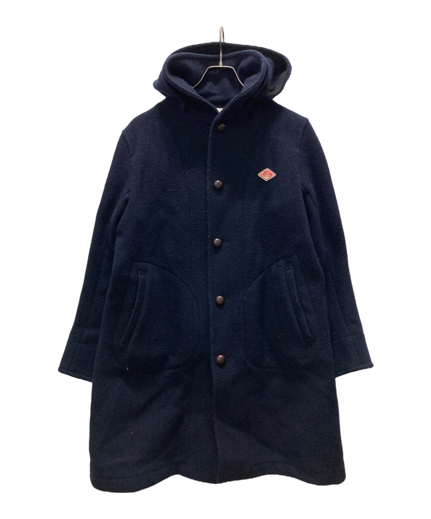 DANTOダントン　ウールモッサコート　ネイビー ウールコート 42サイズ XL 中古・古着通販】DANTON (ダントン) ウールモッサコート ネイビー