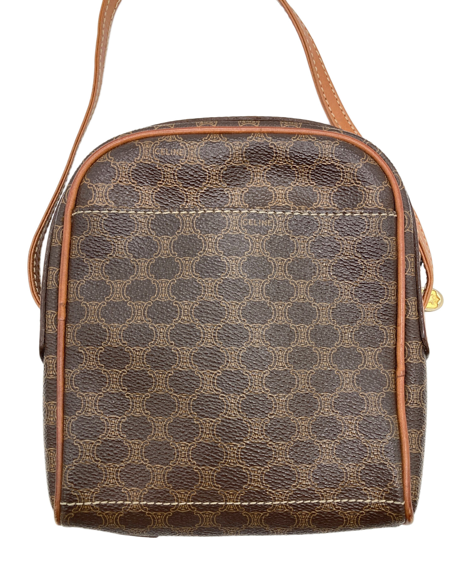 中古・古着通販】CELINE (セリーヌ) マカダム柄ショルダーバッグ 
