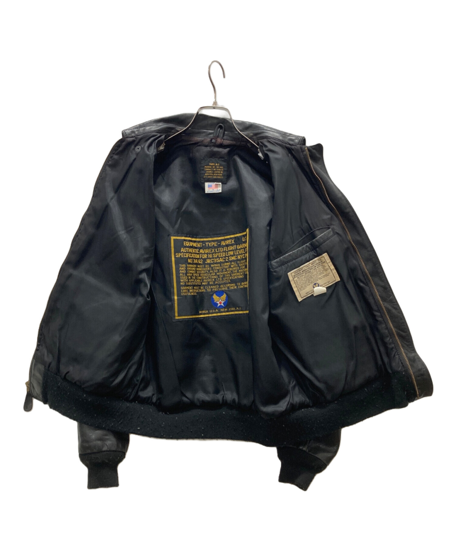 中古・古着通販】AVIREX (アヴィレックス) A-2ジャケット ブラック 