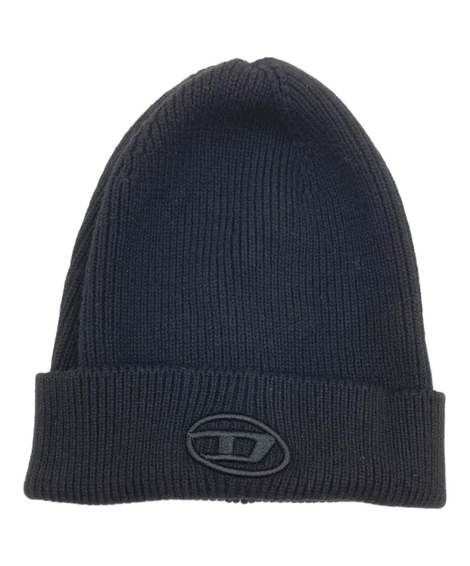 DIESEL 黒 ニット帽 男女兼用 中古・古着通販】DIESEL (ディーゼル) ニット帽 ブラック｜ブランド