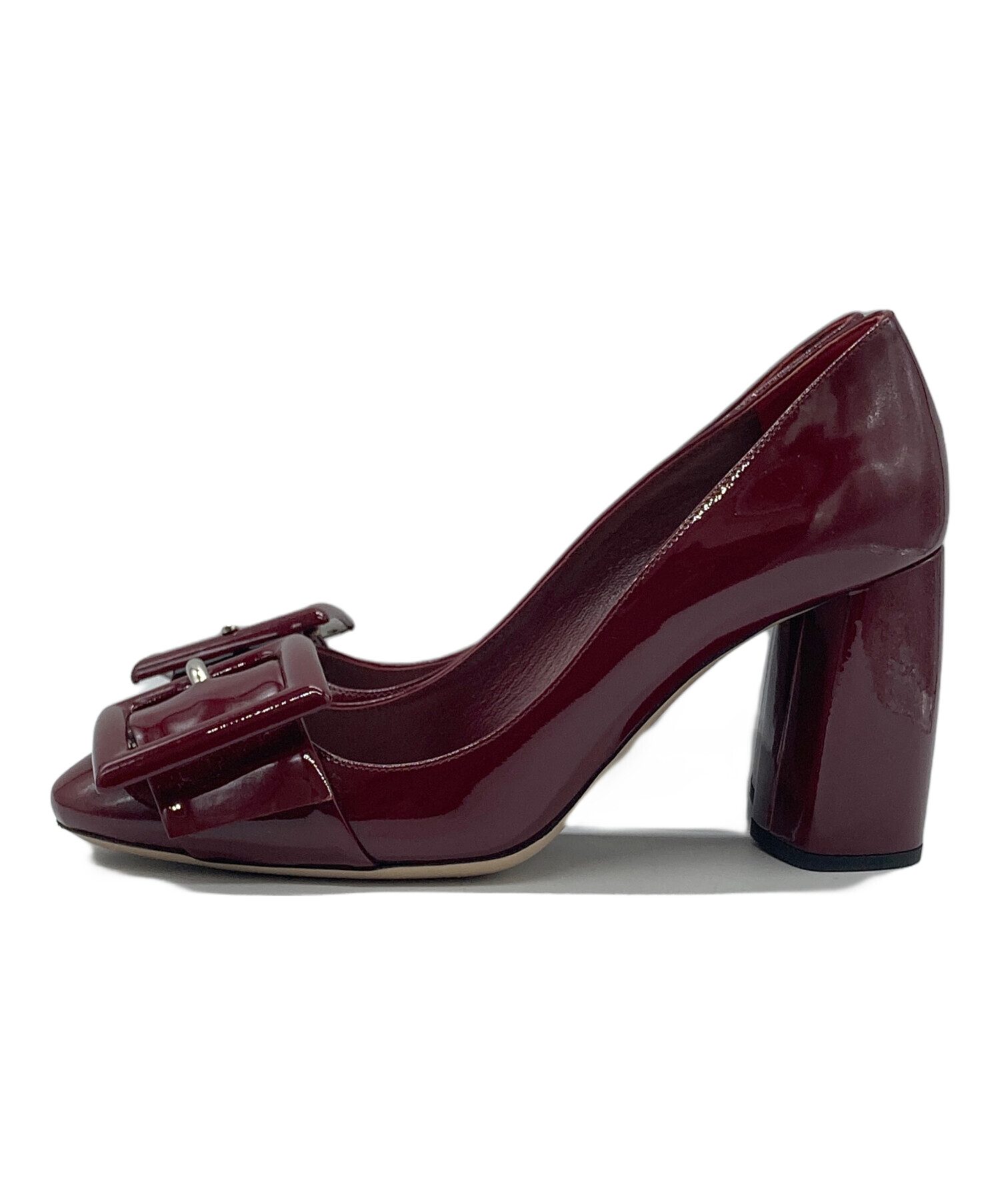 中古・古着通販】MIU MIU (ミュウミュウ) チャンキーヒールパンプス