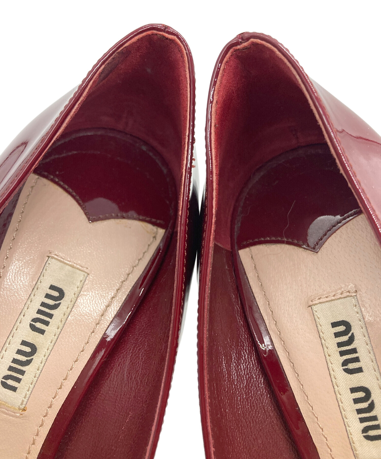 中古・古着通販】MIU MIU (ミュウミュウ) チャンキーヒールパンプス