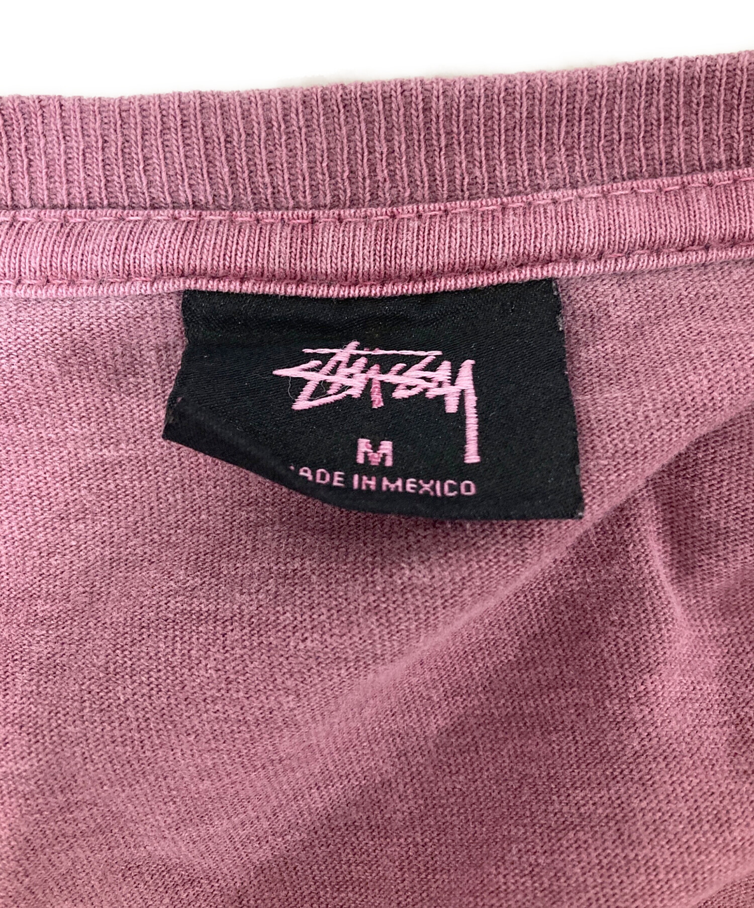 OLD STUSSY 00's ピンク ロングスリーブTシャツ L 中古・古着通販】stussy (ステューシー) 後染めロングスリーブ