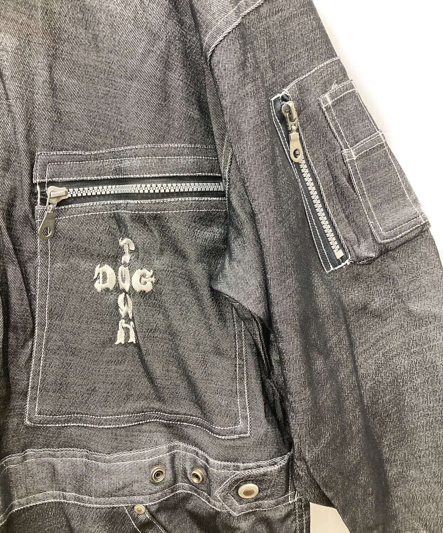 中古・古着通販】DOG TOWN (ドッグ タウン) つなぎ/刺繍オールインワン