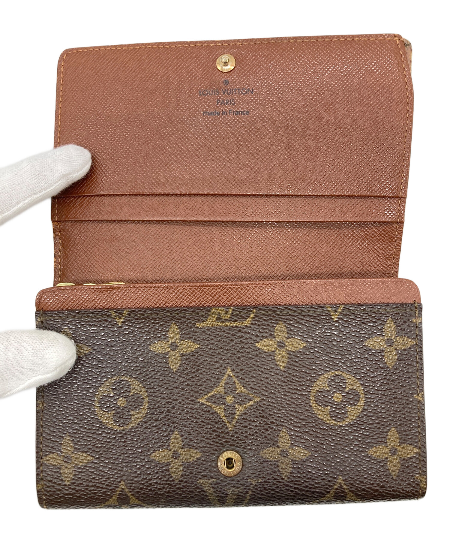 中古・古着通販】LOUIS VUITTON (ルイ ヴィトン) 2つ折り財布 ブラウン