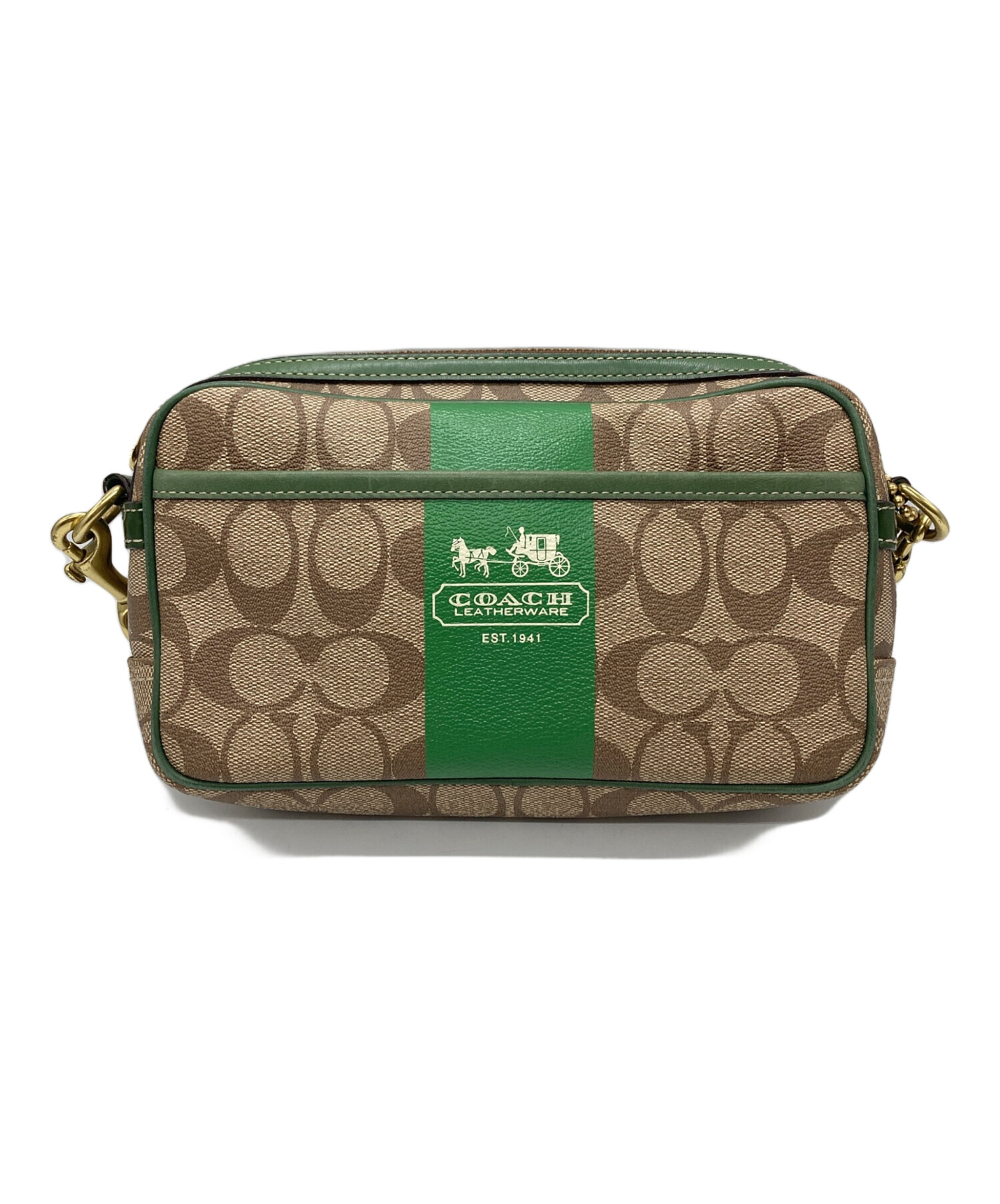 COACH ショルダーバッグ ダークブラウン F7D 9083 中古・古着通販】COACH (コーチ) ショルダーバッグ ブラウン｜ブランド