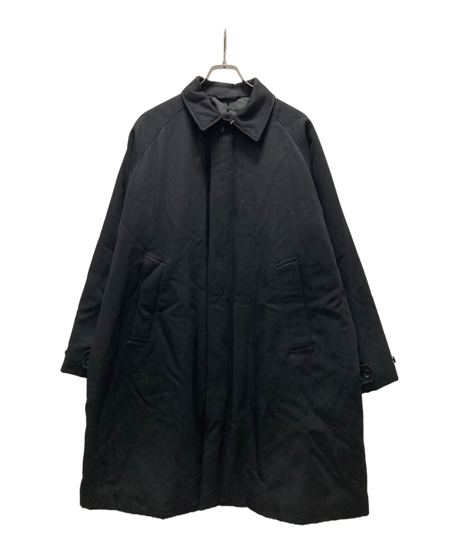 【未使用品　希少サイズ　近年】　ビームス　ステンカラーコート　スプリングコート 中古・古着通販】BEAMS (ビームス) ステンカラーコート ブラック