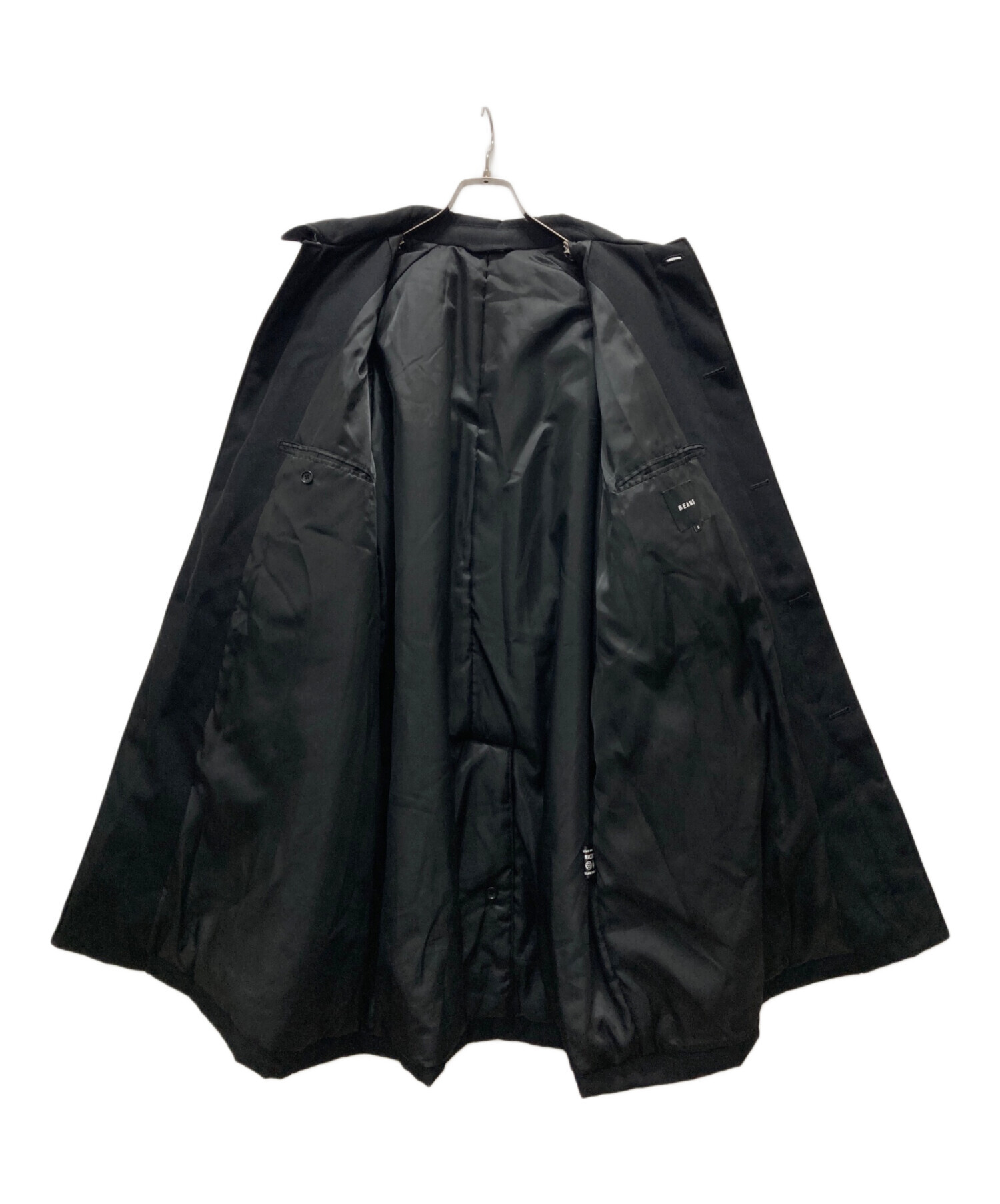 中古・古着通販】BEAMS (ビームス) ステンカラーコート ブラック