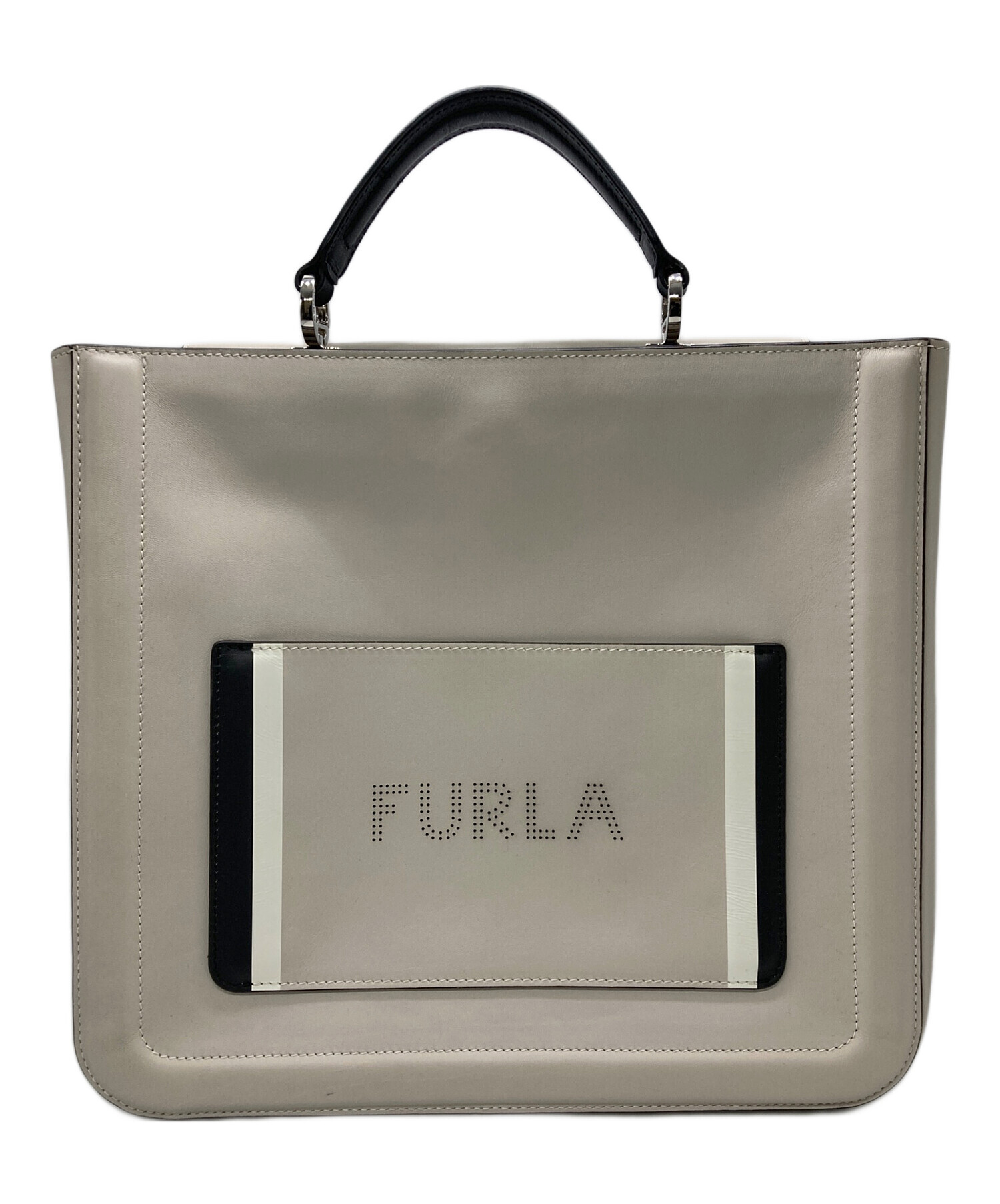 中古・古着通販】FURLA (フルラ) ハンドバッグ ベージュ｜ブランド 