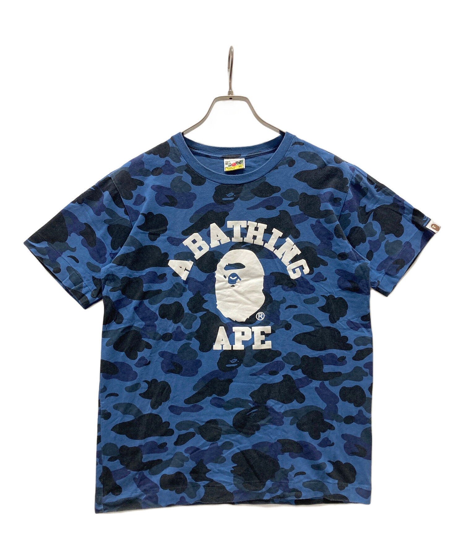 即購入⭕️値下げ中 A BATHING APE ゴリラ Tシャツ ネイビー エイプ 中古・古着通販】A BATHING APE (アベイシングエイプ) カモフラTシャツ