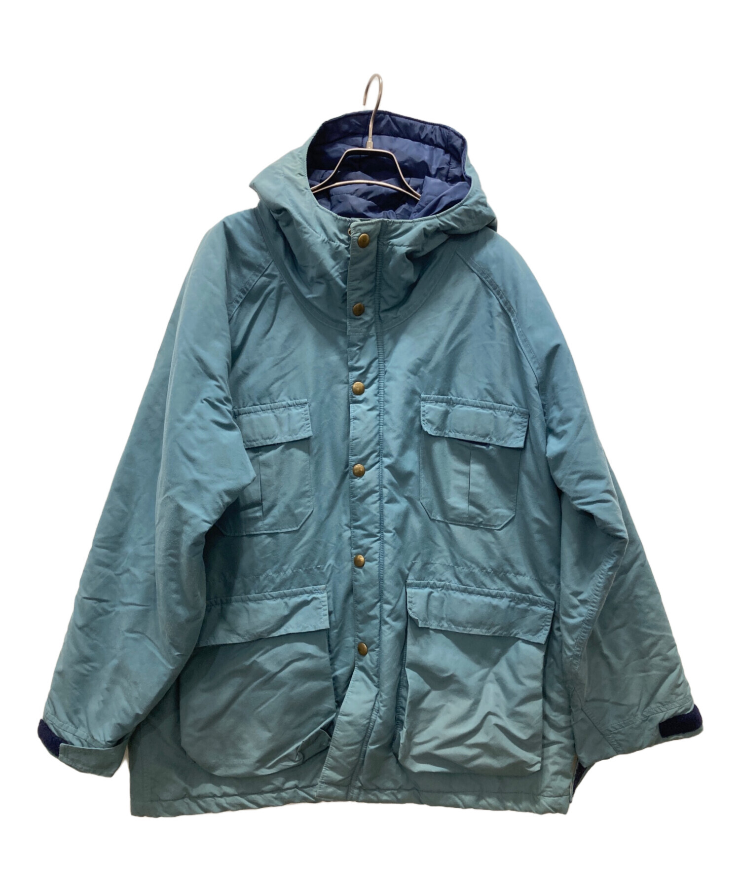 [US古着] 80s Woolrich 冬用リバーシブルポンチョ ネップ入ウール 中古・古着通販】WOOLRICH (ウールリッチ) USA製シェル中綿ジャケット