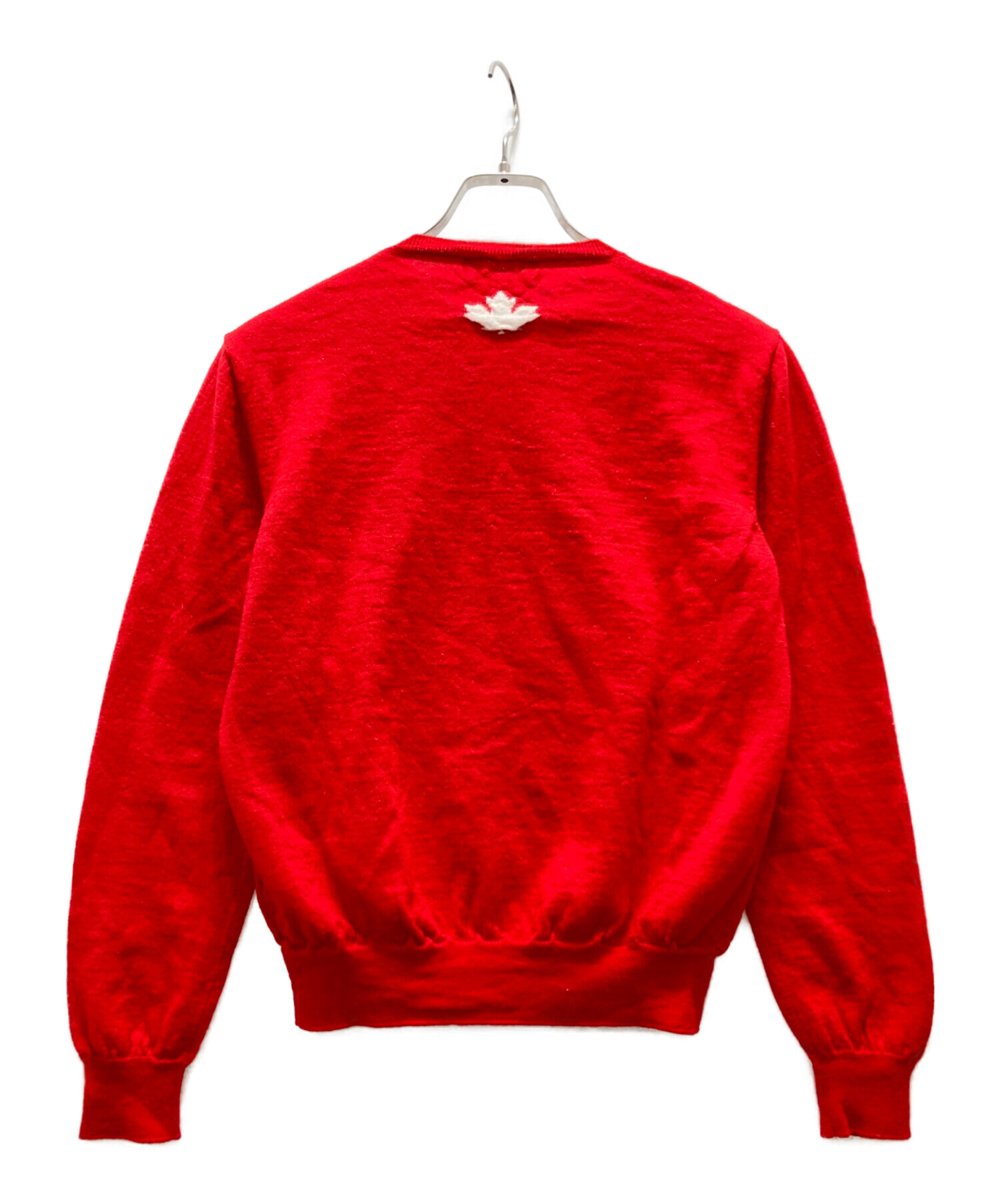 中古・古着通販】DSQUARED2 (ディースクエアード) ロゴニット レッド