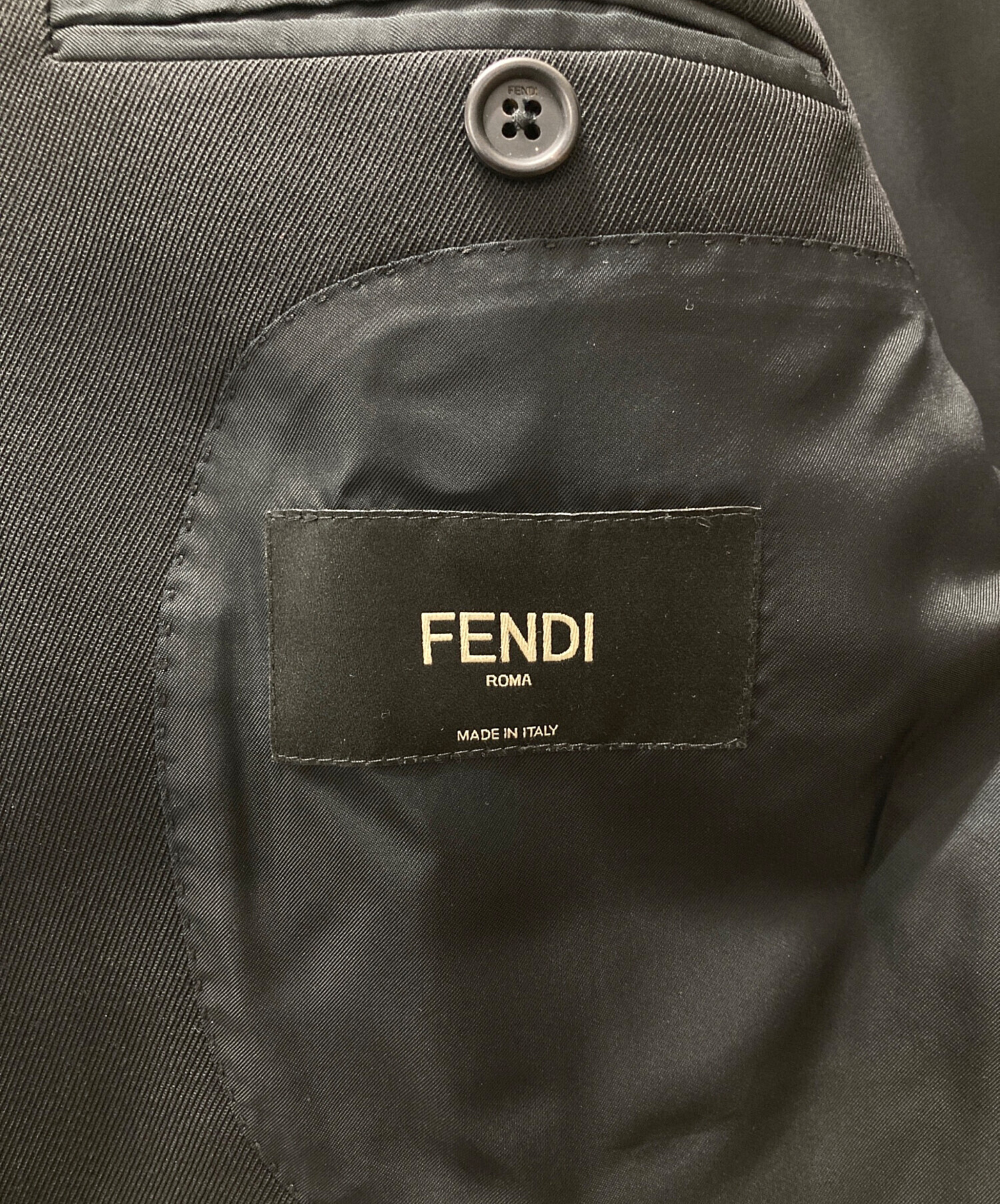 中古・古着通販】FENDI (フェンディ) テーラードジャケット ブラック