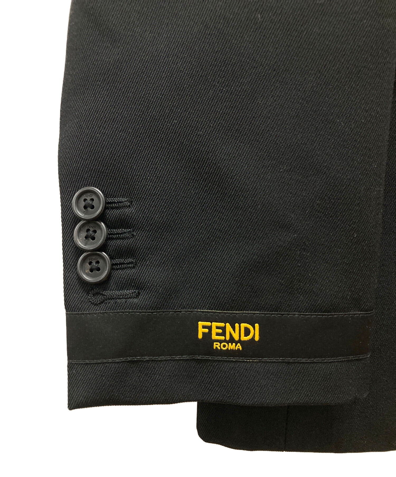 中古・古着通販】FENDI (フェンディ) テーラードジャケット ブラック