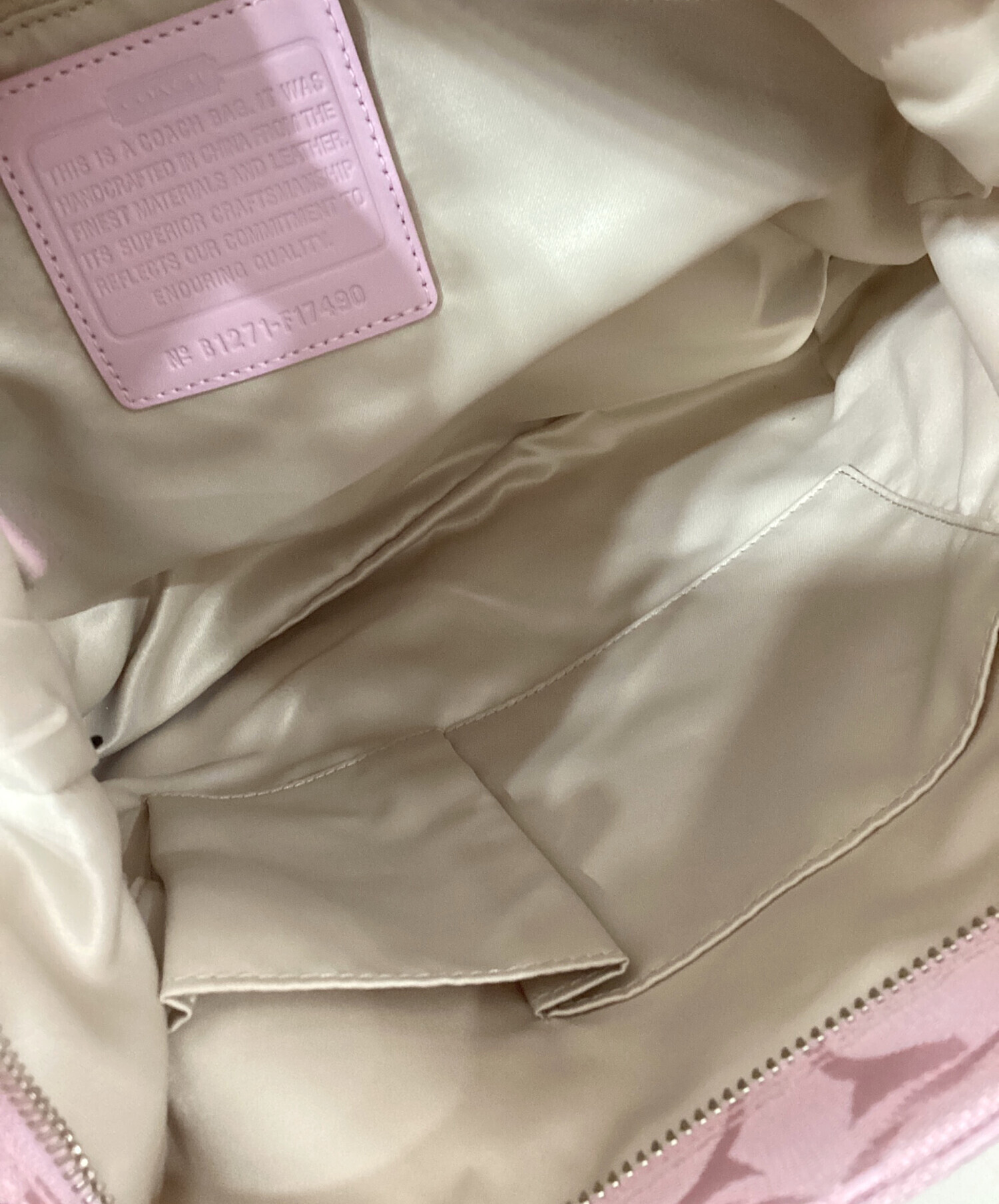 中古・古着通販】COACH (コーチ) ショルダーバッグ ピンク｜ブランド