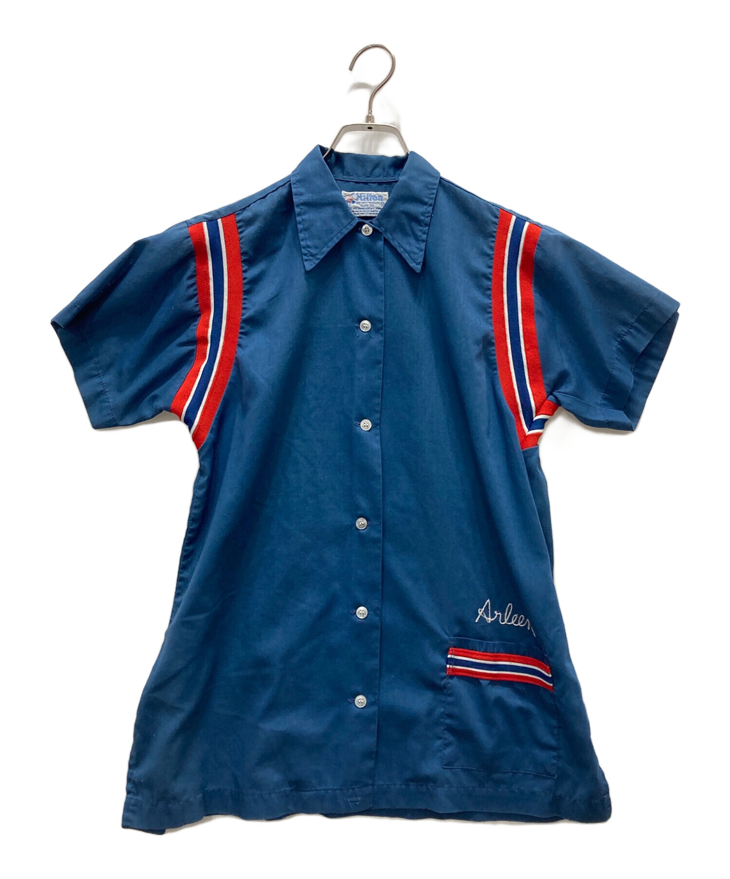 中古・古着通販】Hilton (ヒルトン) 7-80's ボーリングシャツ ブルー
