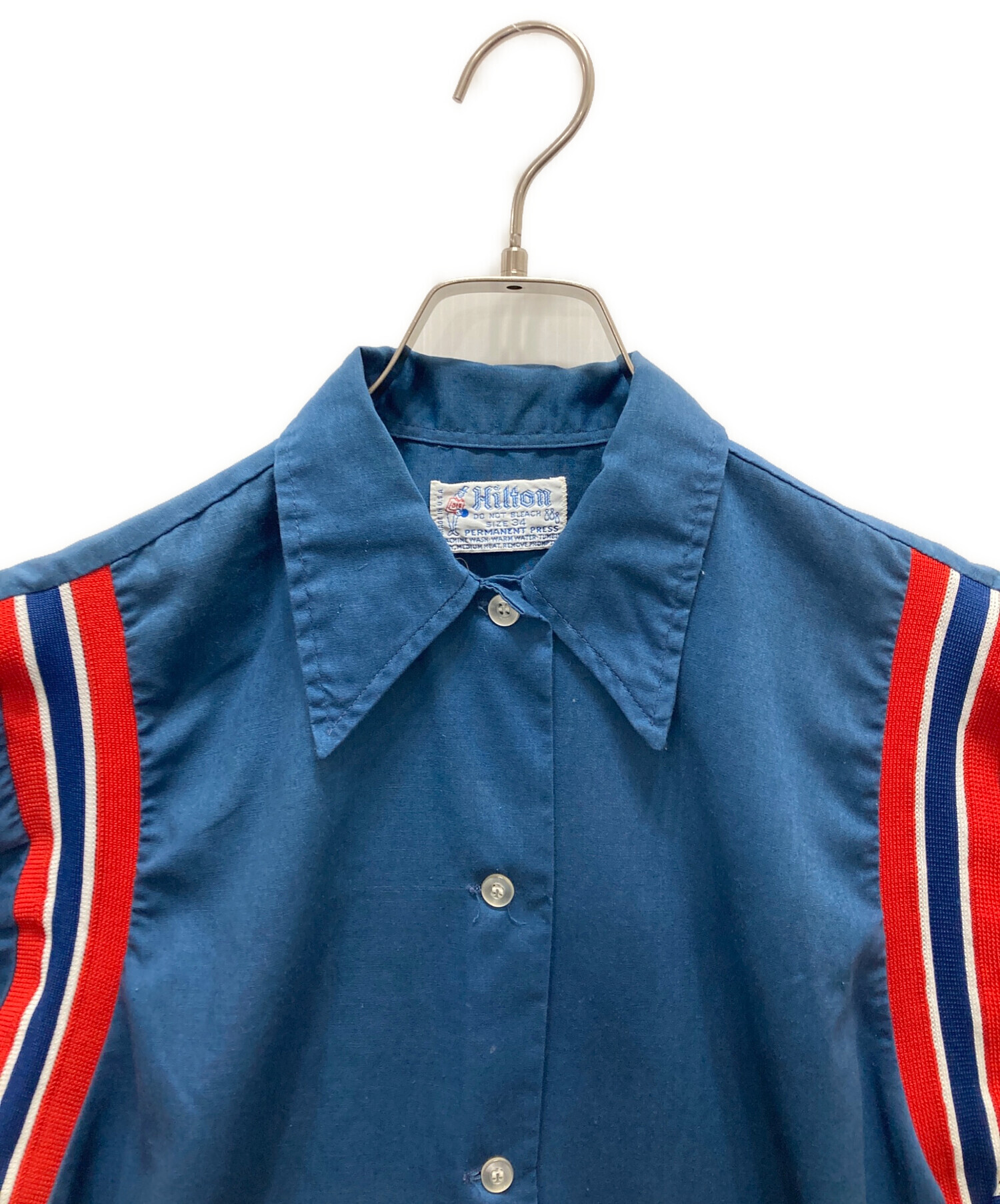 中古・古着通販】Hilton (ヒルトン) 7-80's ボーリングシャツ ブルー
