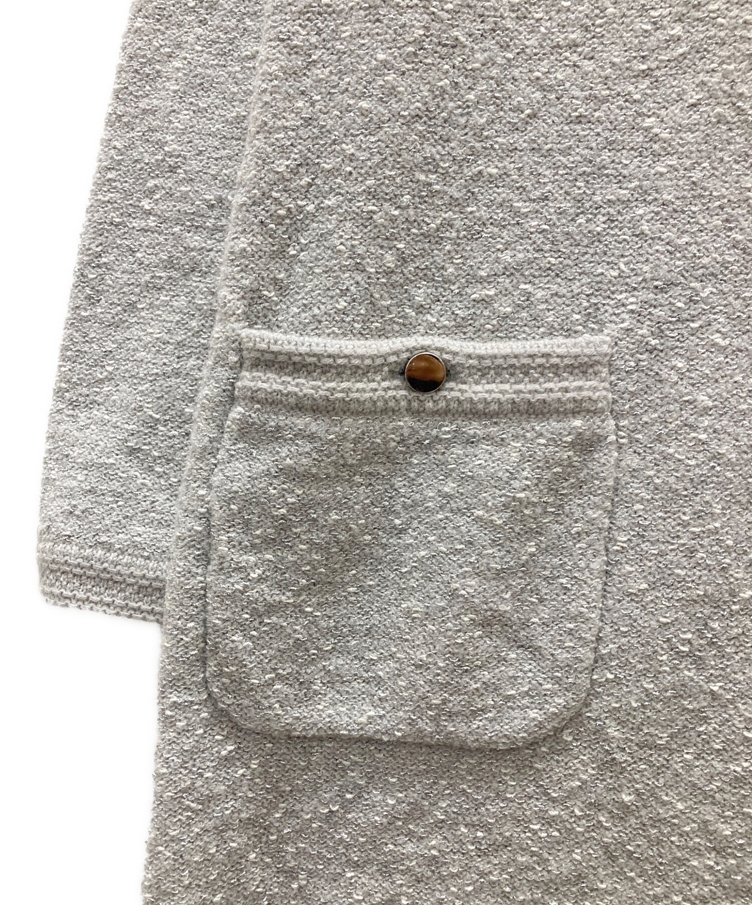中古・古着通販】ANAYI (アナイ) ウールブークレ配色 ワンピース