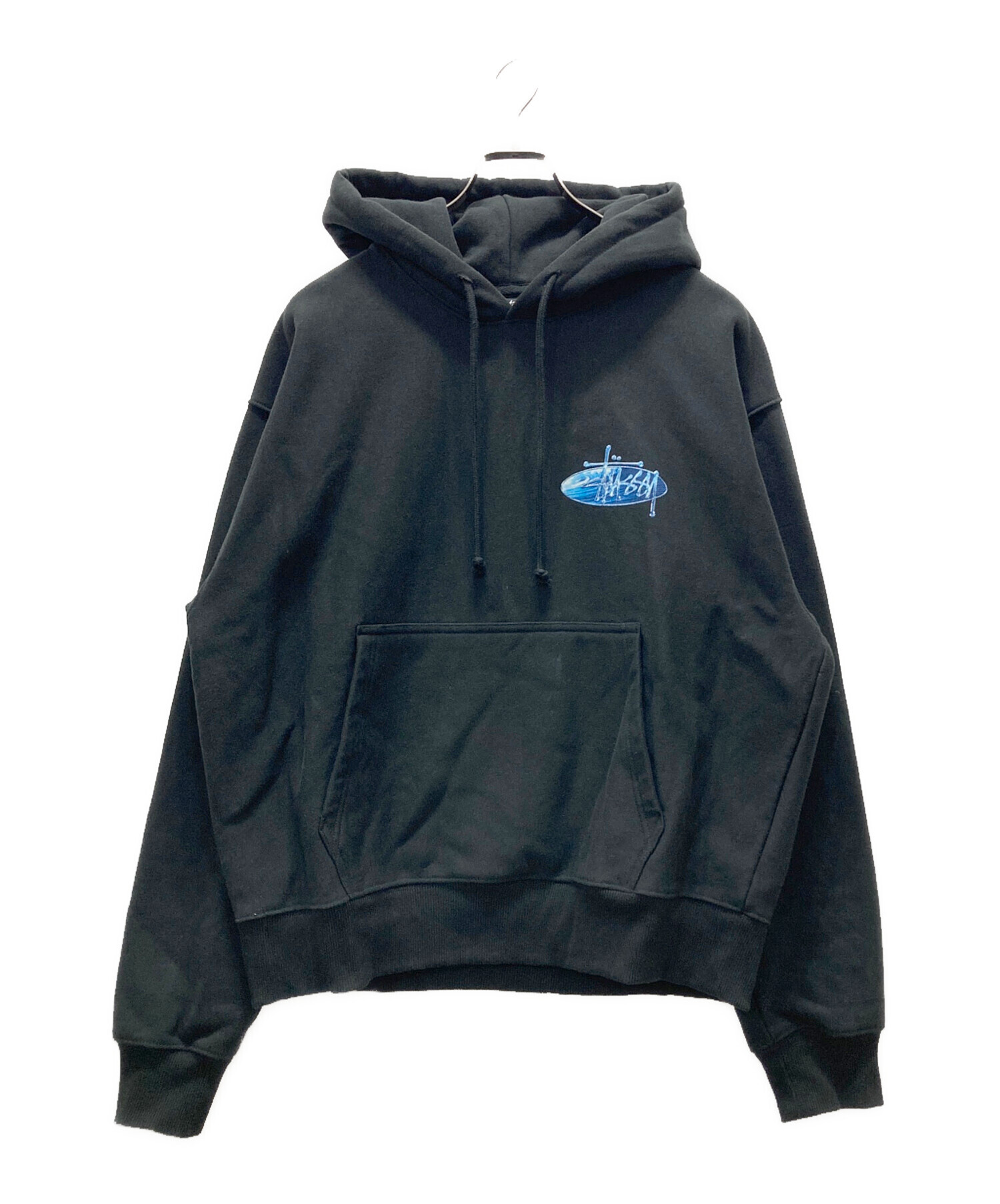 中古・古着通販】stussy (ステューシー) Wave Oval Hoodie ブラック