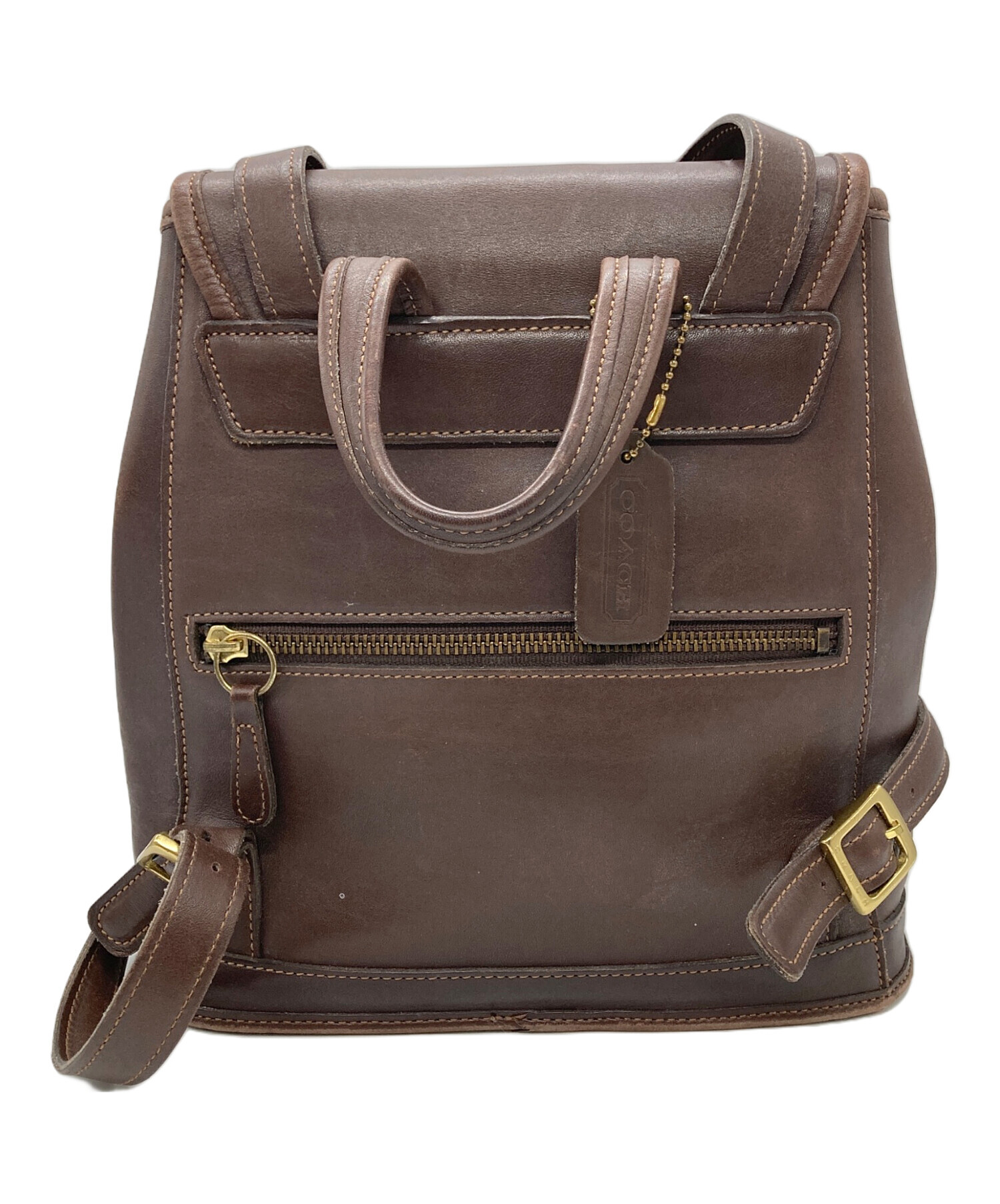 中古・古着通販】COACH (コーチ) リュック/オールドコーチ ブラウン