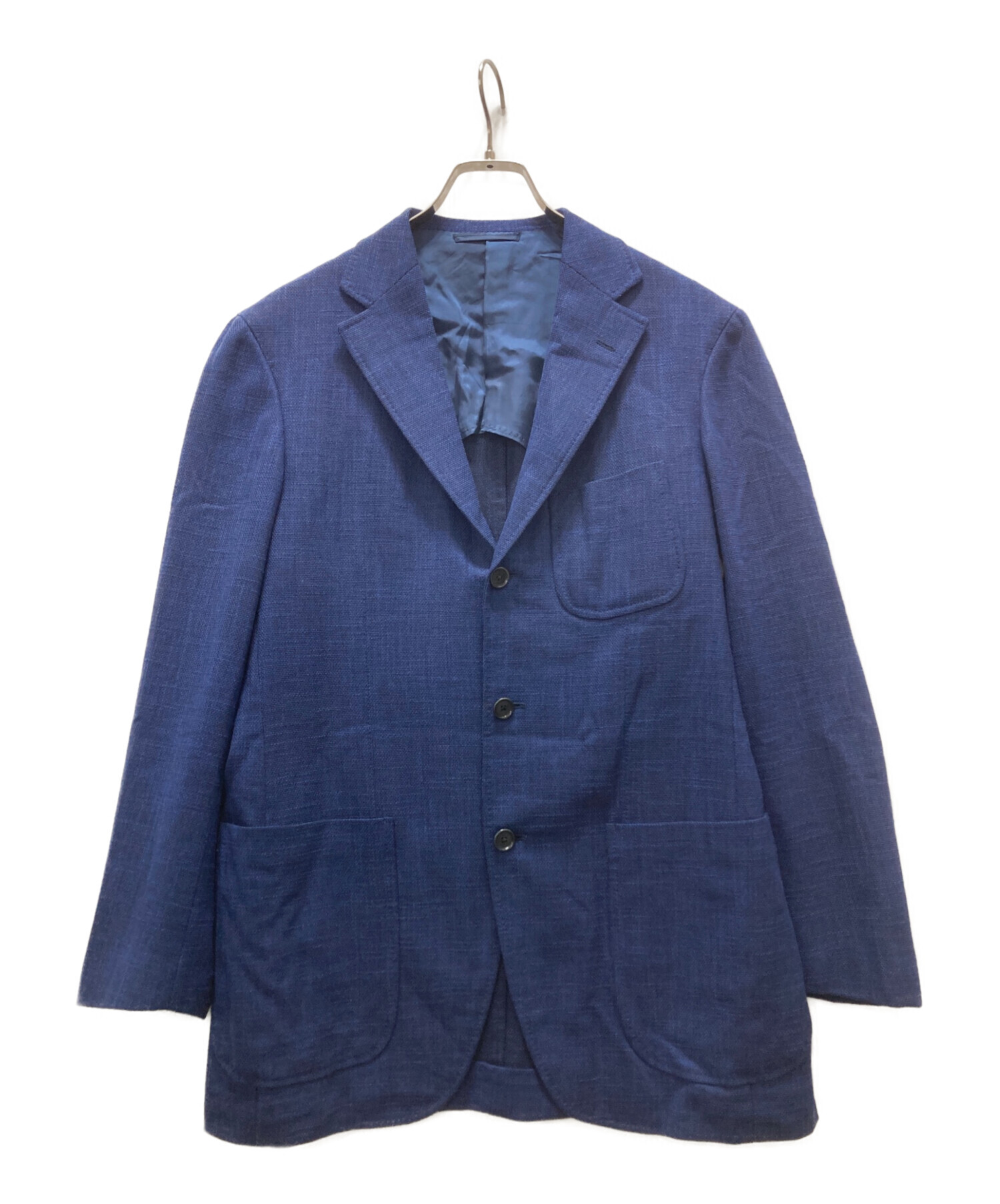 BEAMS F ネイビー テーラードジャケット 中古・古着通販】BEAMS F (ビームスエフ) 段返り3Bテーラード