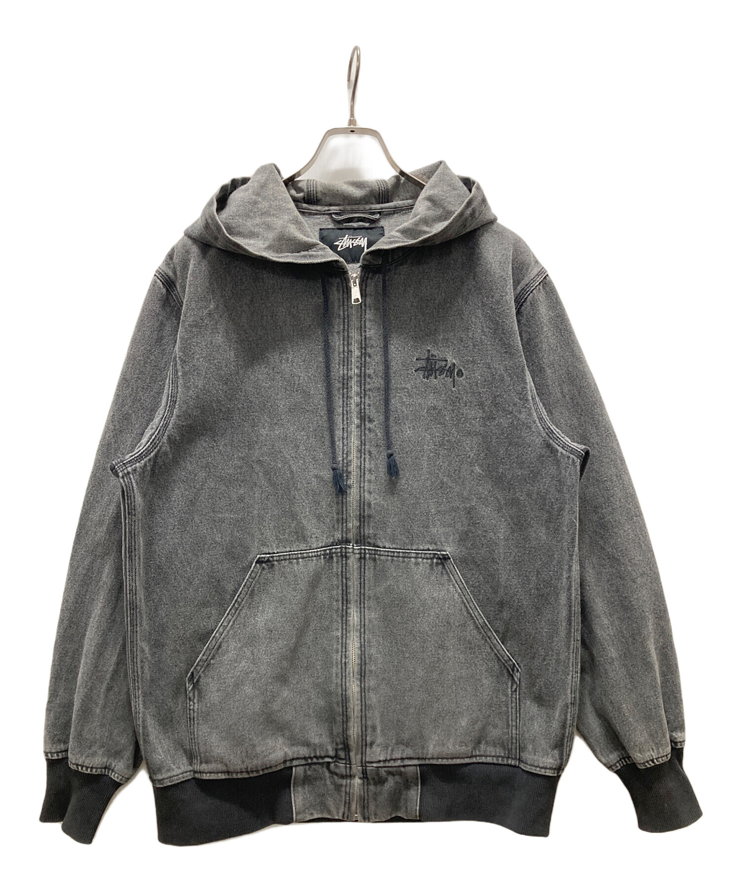 中古・古着通販】stussy (ステューシー) basic stussy zip パーカー