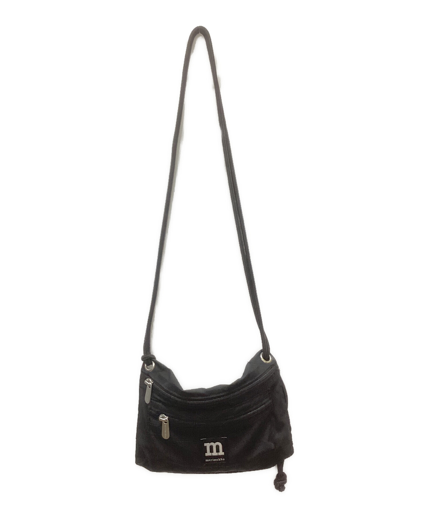 中古・古着通販】marimekko (マリメッコ) ショルダーバッグ ブラック