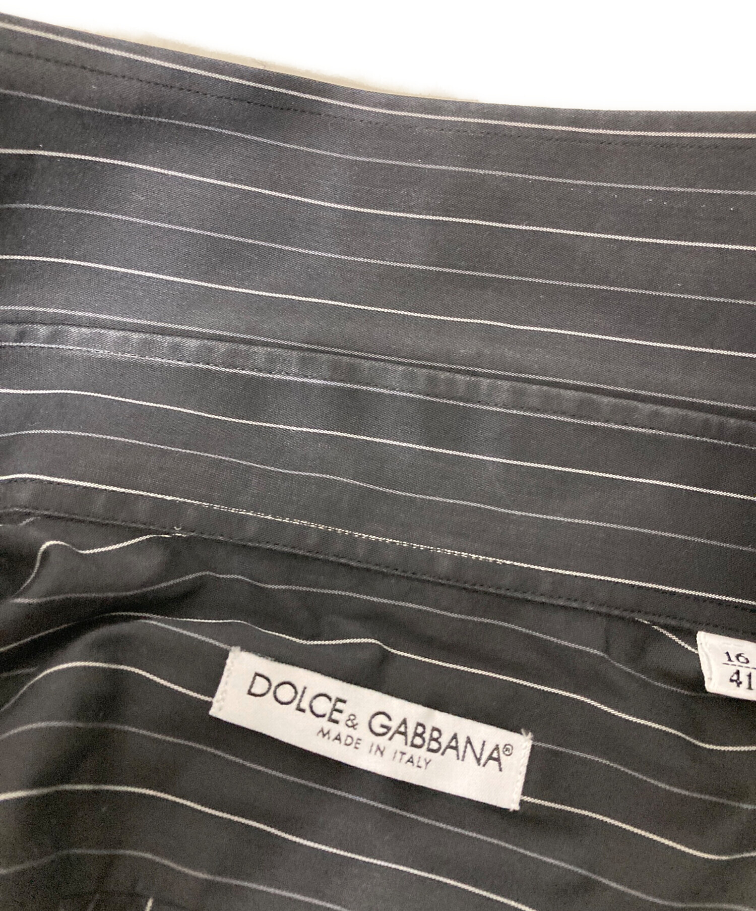 archive 90s dolce&gabbana ストライプシャツ 中古・古着通販】DOLCE & GABBANA (ドルチェ＆ガッバーナ) ロング丈