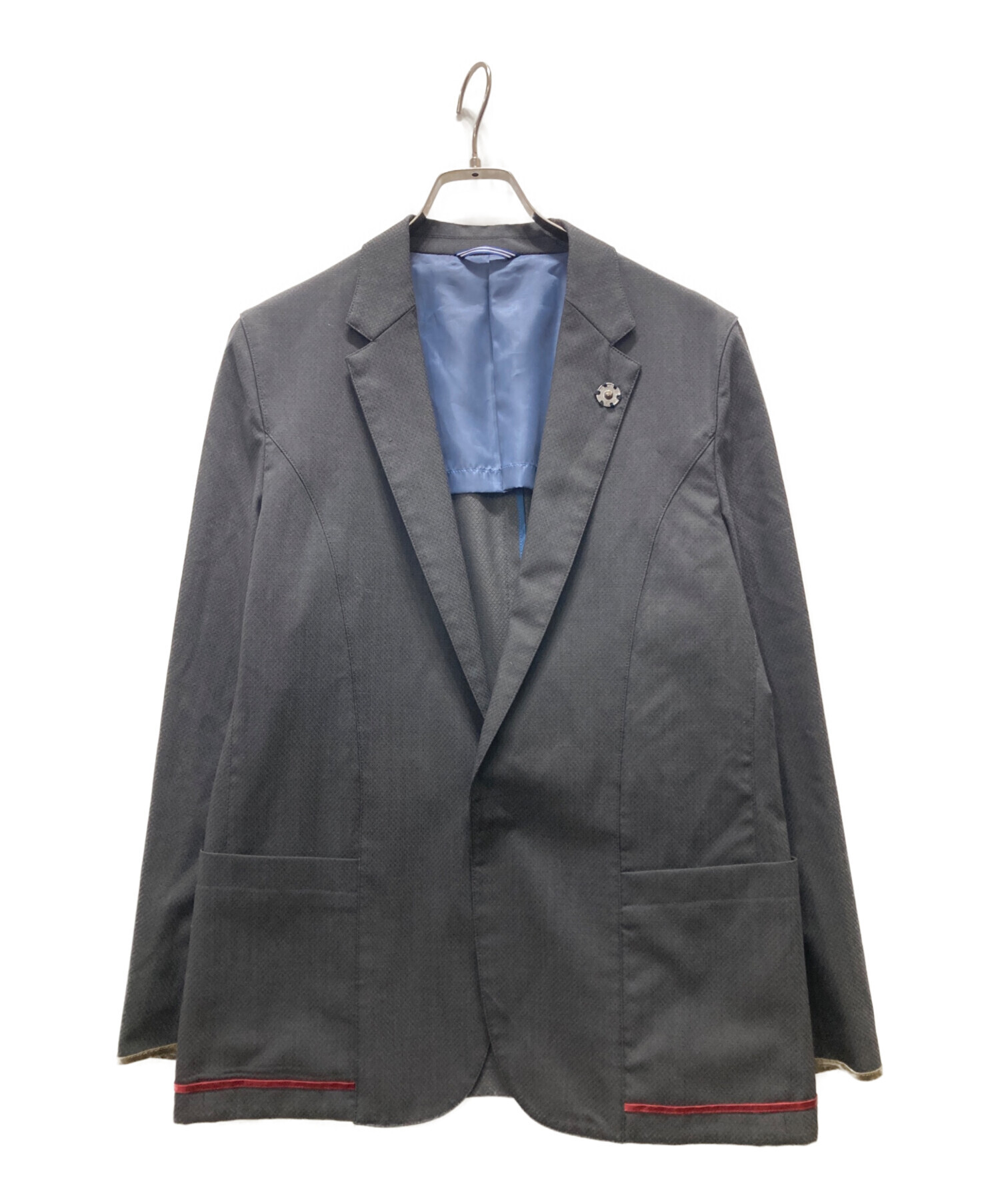 LANVIN en BLEU 本切羽 テーラードジャケット 背抜き 腕捲り LL 中古・古着通販】LANVIN en Bleu (ランバンオンブルー) テーラード