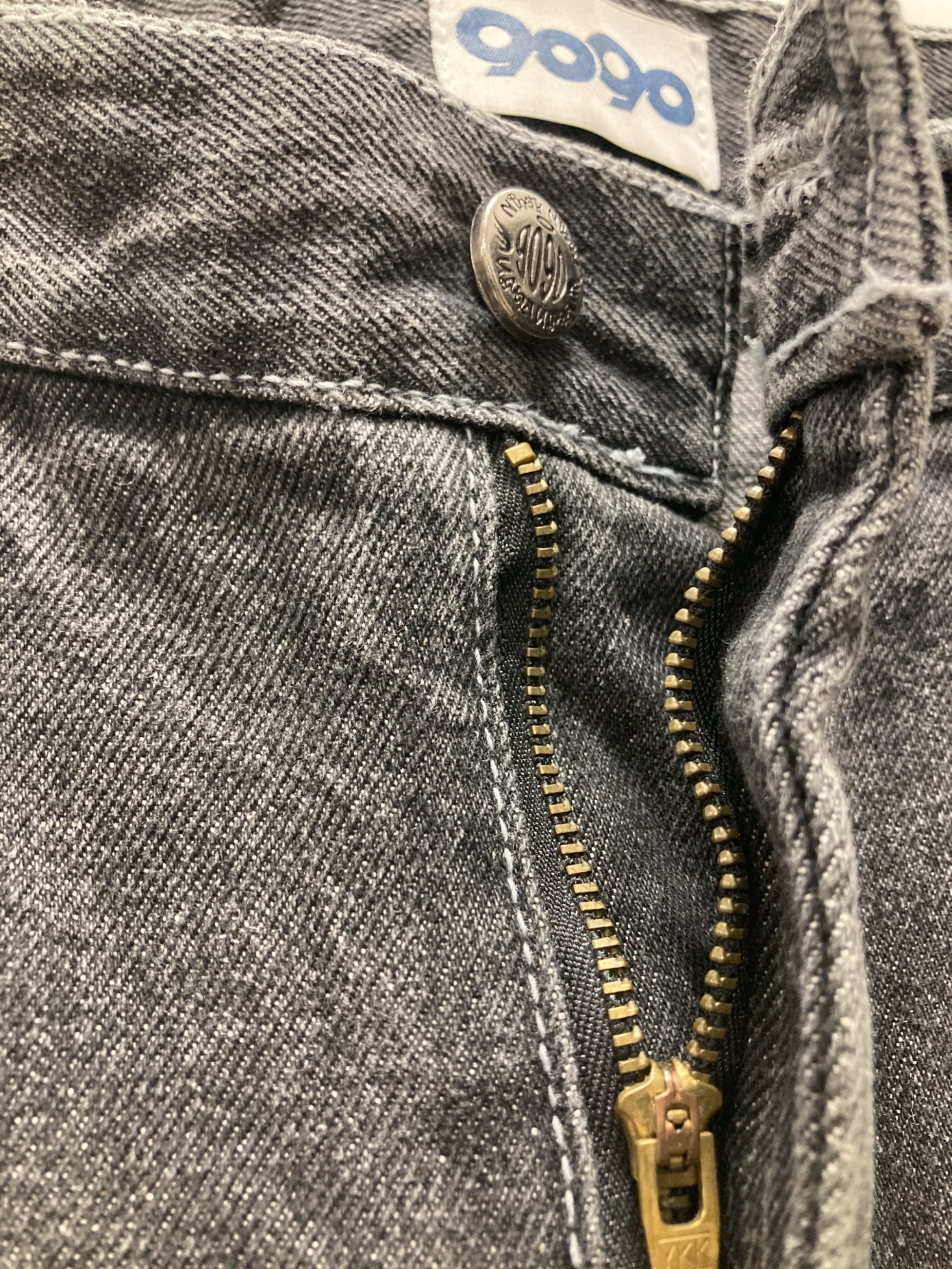 中古・古着通販】9090 (9090) デニムパンツ ブラック サイズ:L